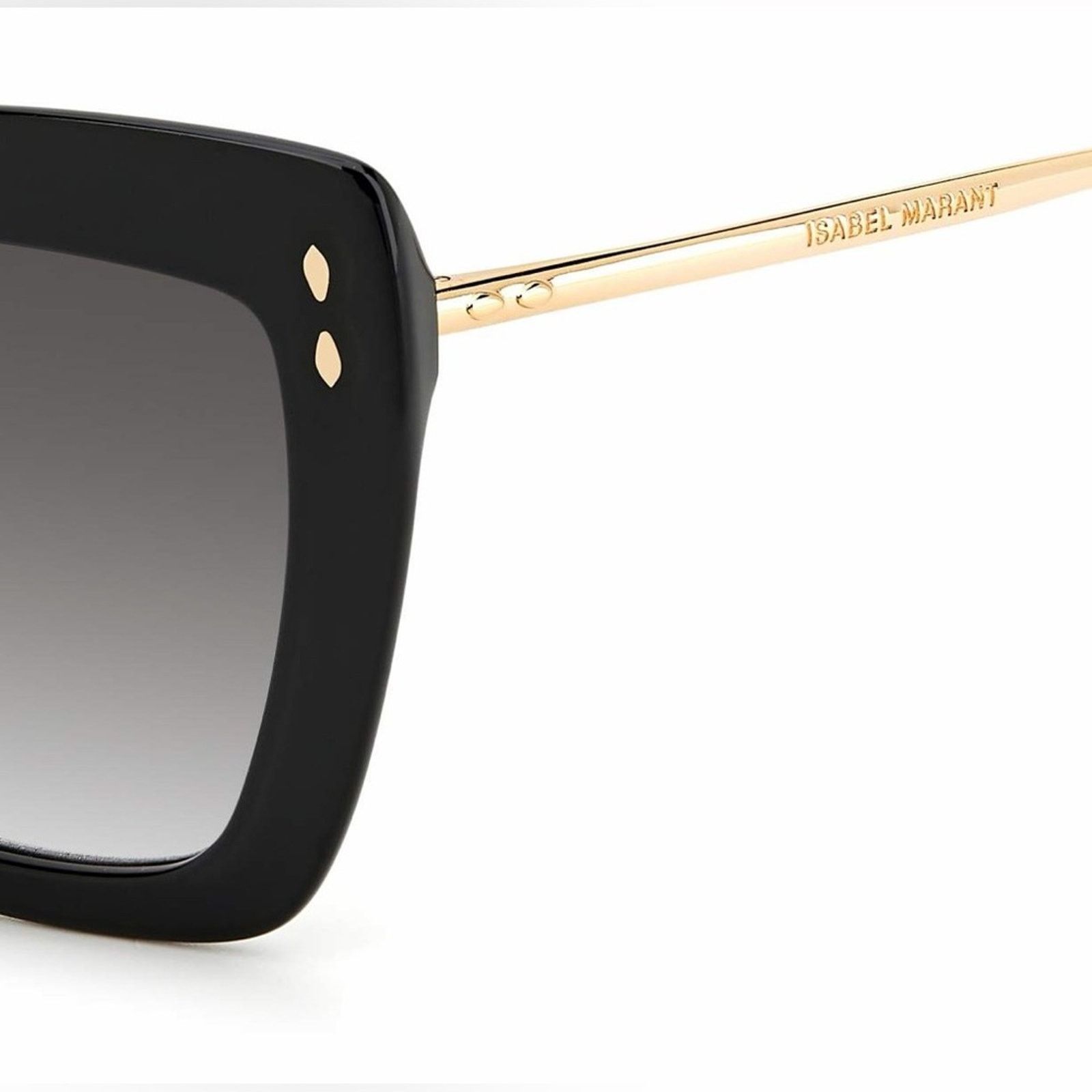 Isabel Marant Ne Isabel Marant IM0083/G/S 02M29O Black and Gold Sunglasses Size ONE SIZE - 5 Thumbnail