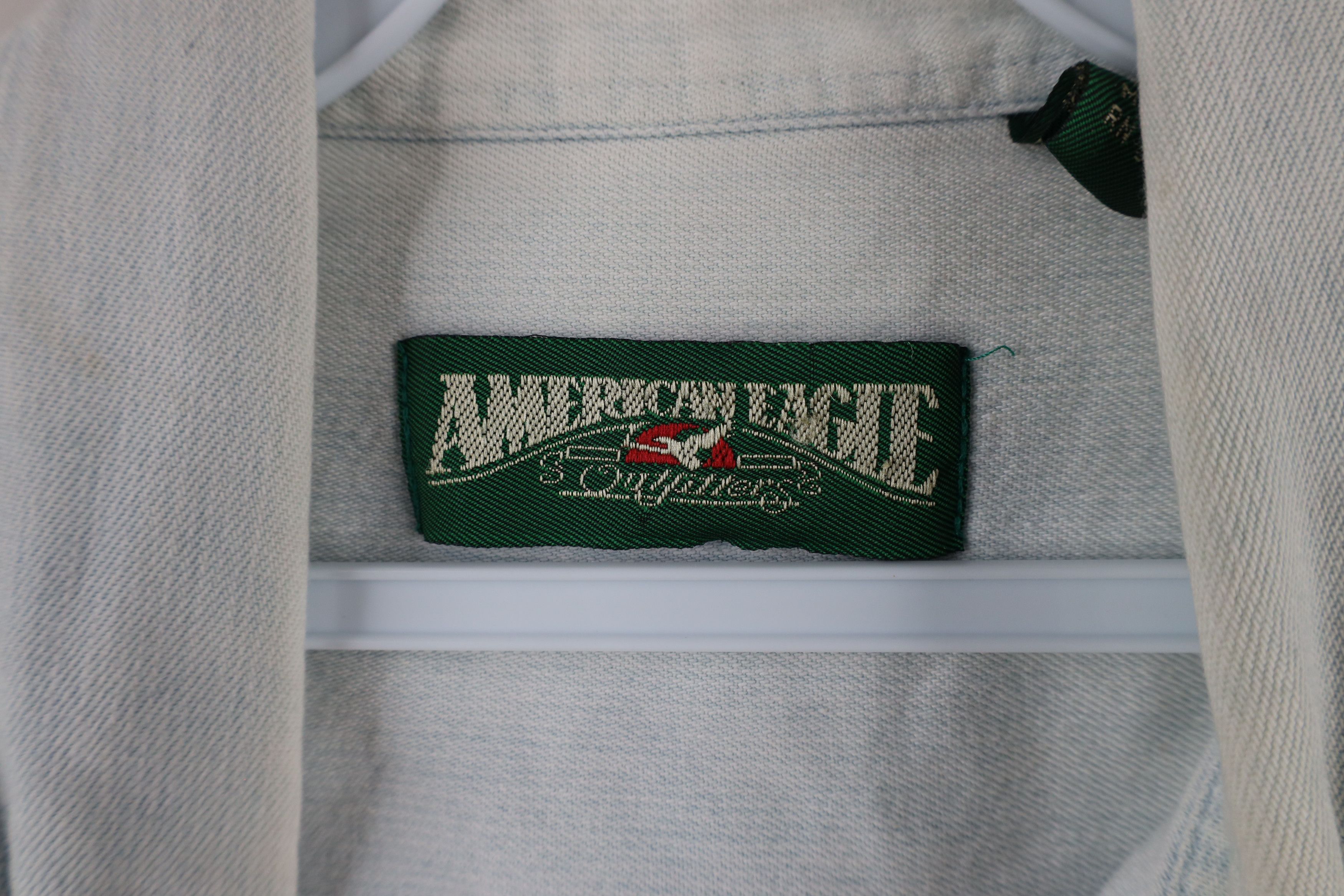 American Eagle Outfitters × Vintage Vintage 90s American Eagle Outfitters Denim Button Shirt Size US XL / EU 56 / 4 - 6 Thumbnail