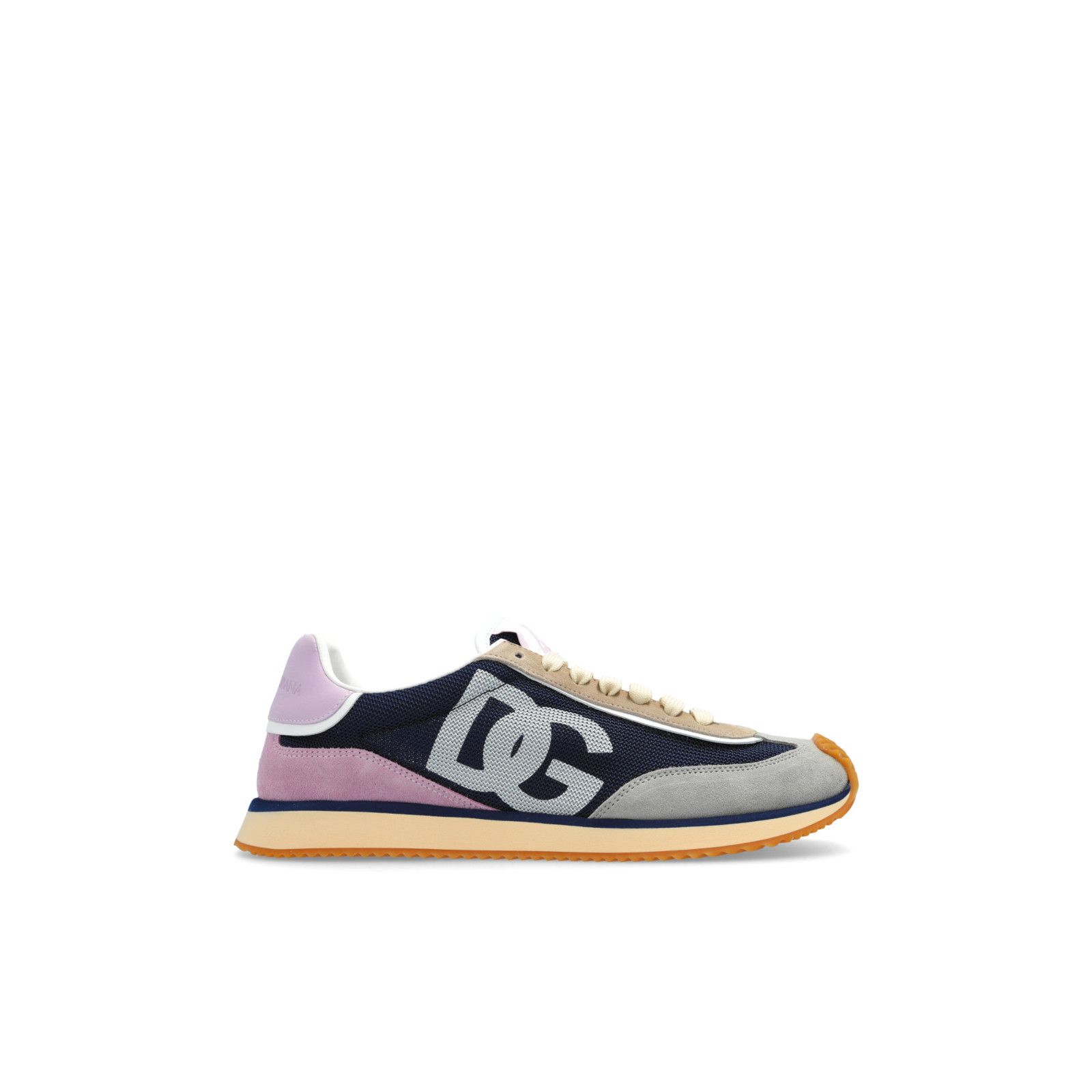 DOLCE&GABBANA DG Cushion Blue Gray Suede Sneakers New & Auth
