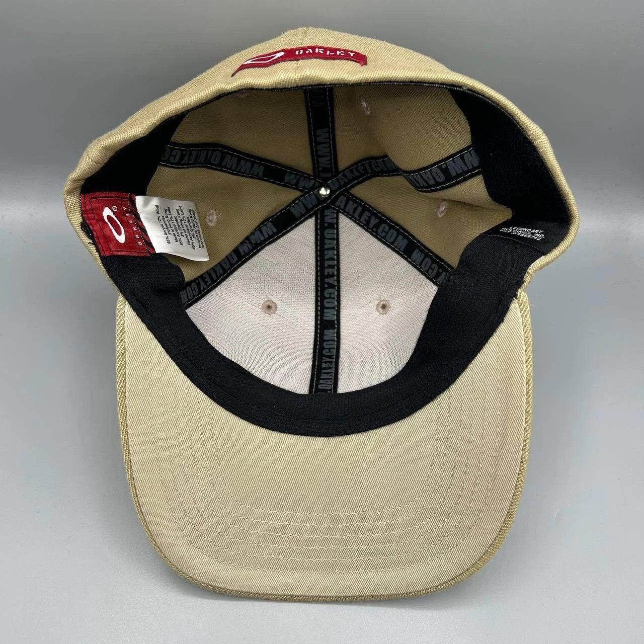 Oakley Oakley Hat Men Small-Medium Brown Stretch Fitted Cap S-M Size ONE SIZE - 2 Thumbnail