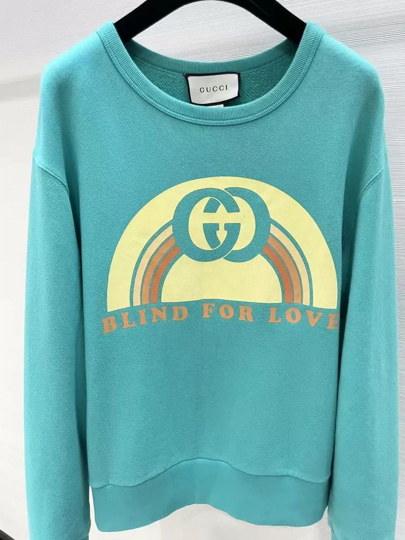 Gucci Gucci Lake blue logo sweatshirt 2501-Nextarrow Size US XS / EU 42 / 0 - 3 Thumbnail