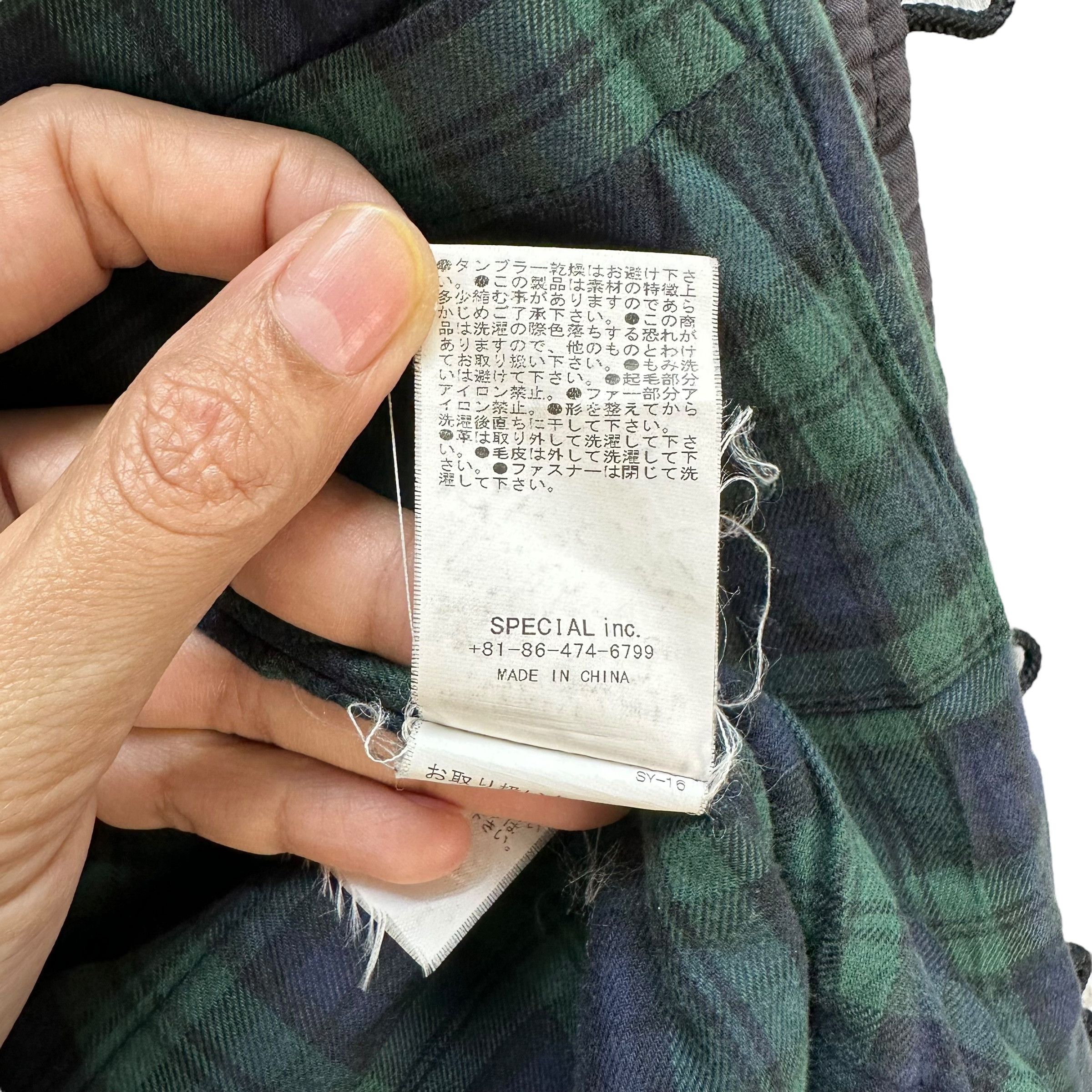 Japanese Brand ANTGAUGE Tartan Lined Fur Hooded Parka Jacket #A22-0516 Size US S / EU 44-46 / 1 - 13 Thumbnail