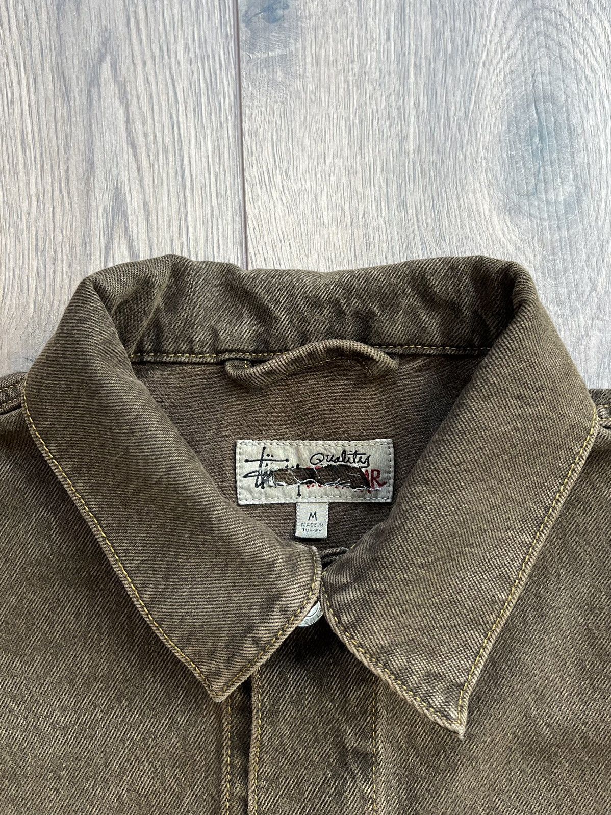 Stussy Stussy Denim Trucker Jacket Brown Medium Size US M / EU 48-50 / 2 - 3 Thumbnail