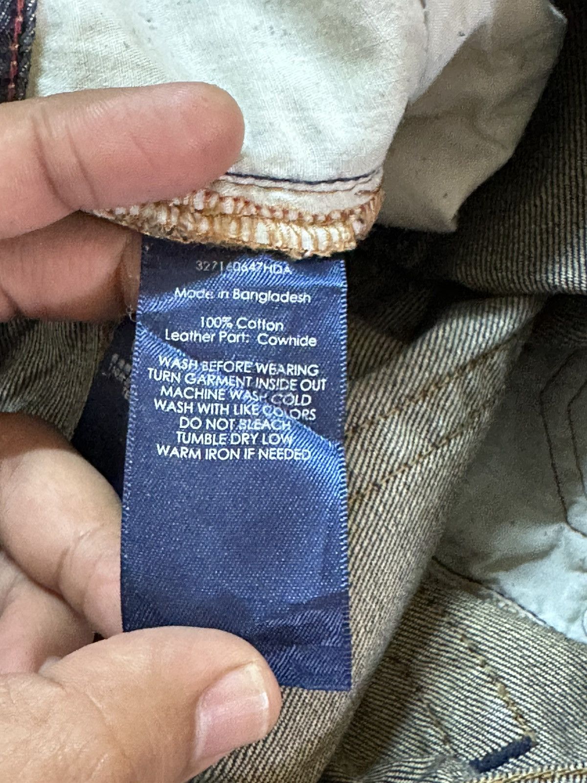 Polo Ralph Lauren Vintage Polo Ralph Lauren Blue Wash Whiskers Denim Size US 29 - 10 Thumbnail