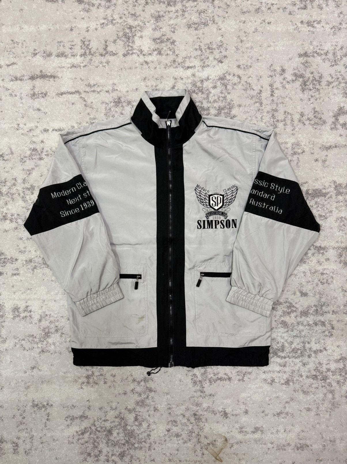 The Simpsons Vintage Simpson Sport Windbreaker Jacket Size US L / EU 52-54 / 3 - 3 Thumbnail