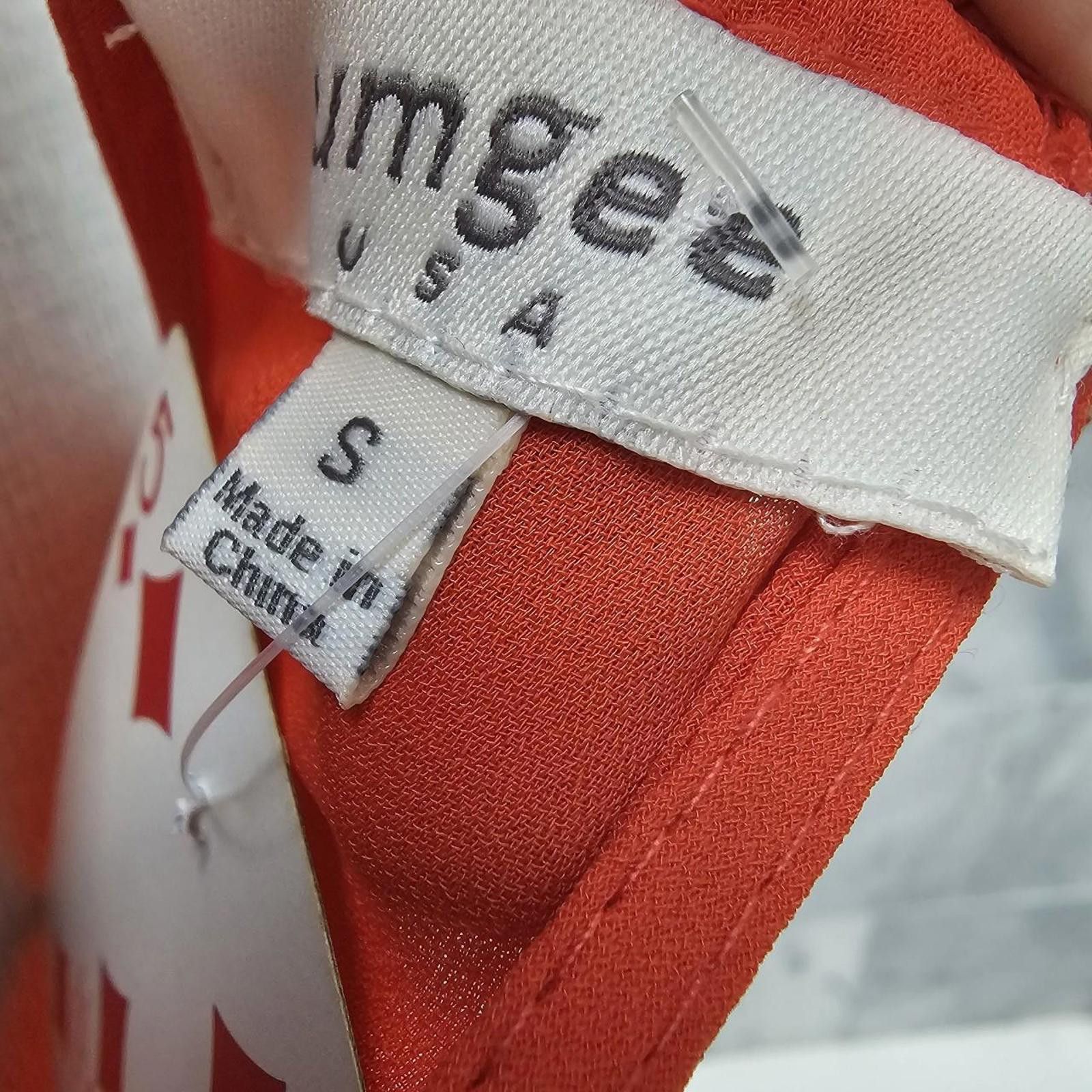 Designer Umgee Women's Orange Dress Size S / US 4 / IT 40 - 5 Thumbnail