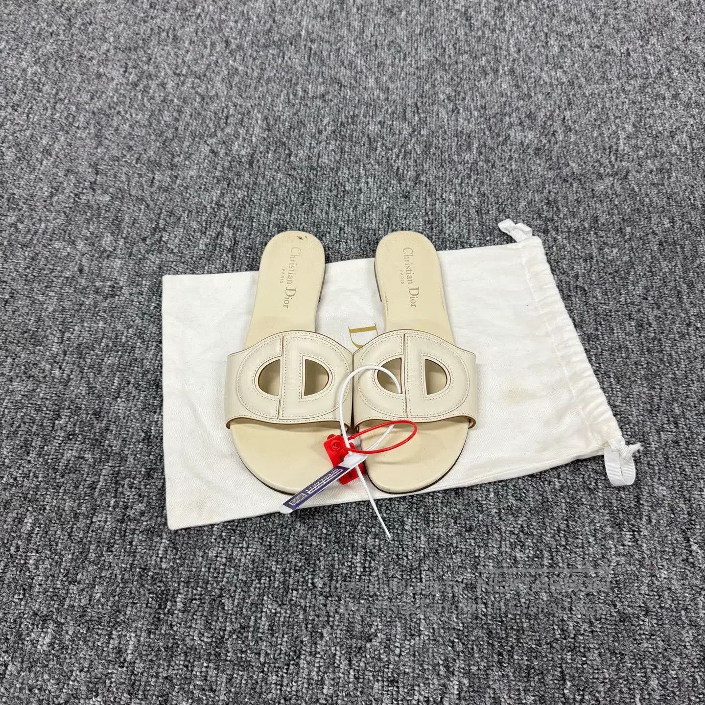 Dior Dior Beige CD logo; straight-toe sandals| Size US 6.5 / IT 36.5 - 2 Thumbnail