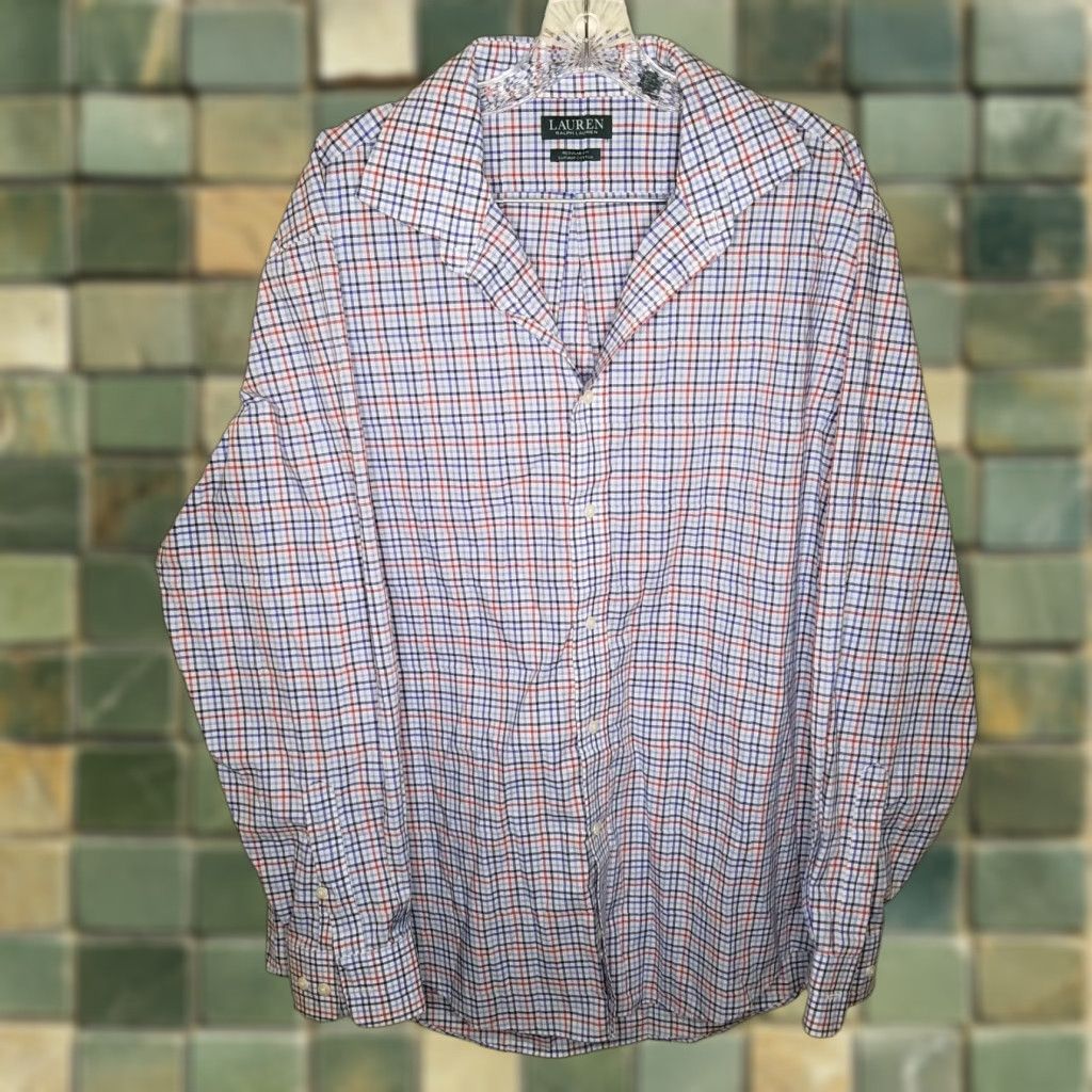 Ralph Lauren Lauren Ralph Lauren Mens Multicolored Long Sleeve Button-Up XL Shirt Size US XL / EU 56 / 4 - 1 Thumbnail