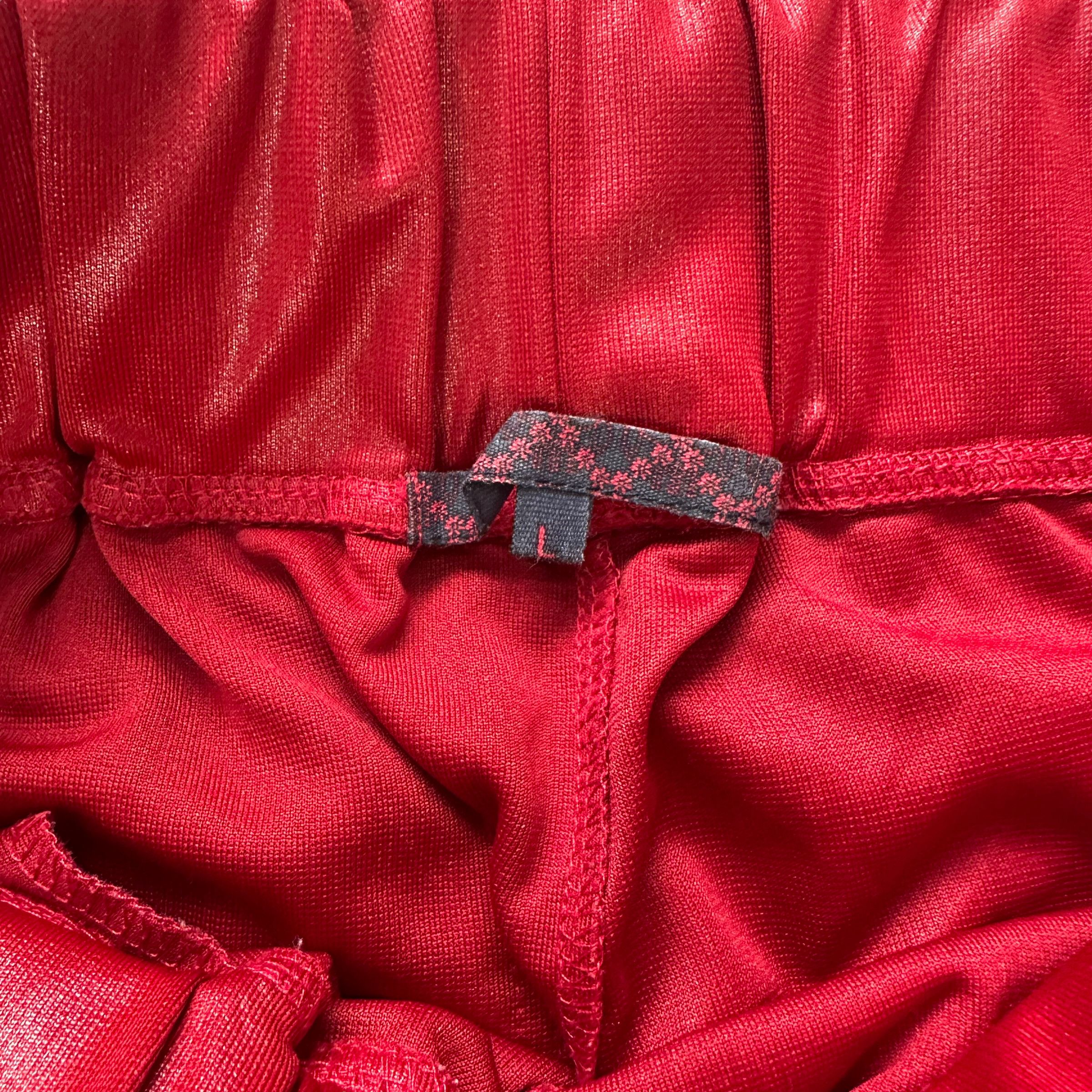 Japanese Brand SUKAJAN DRAGON DRAWSTRING RED PANTS #7789-176 Size US 35 - 8 Thumbnail