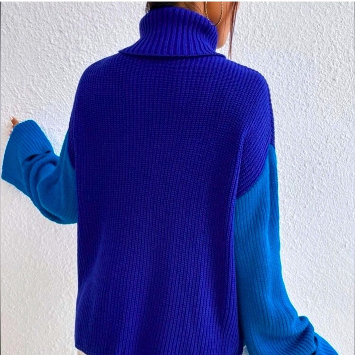 Designer × Other NWT, Lavishly Paris Women’s Turtleneck Rib Knit Sweater. Size S / US 4 / IT 40 - 5 Thumbnail