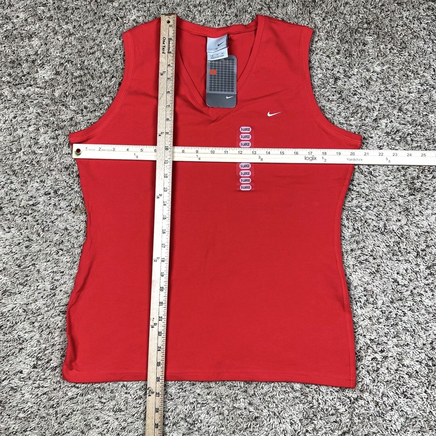 Nike VINTAGE Nike Orange Red Tank Top Swoosh Embroidered XS? Size XL / US 12-14 / IT 48-50 - 6 Thumbnail
