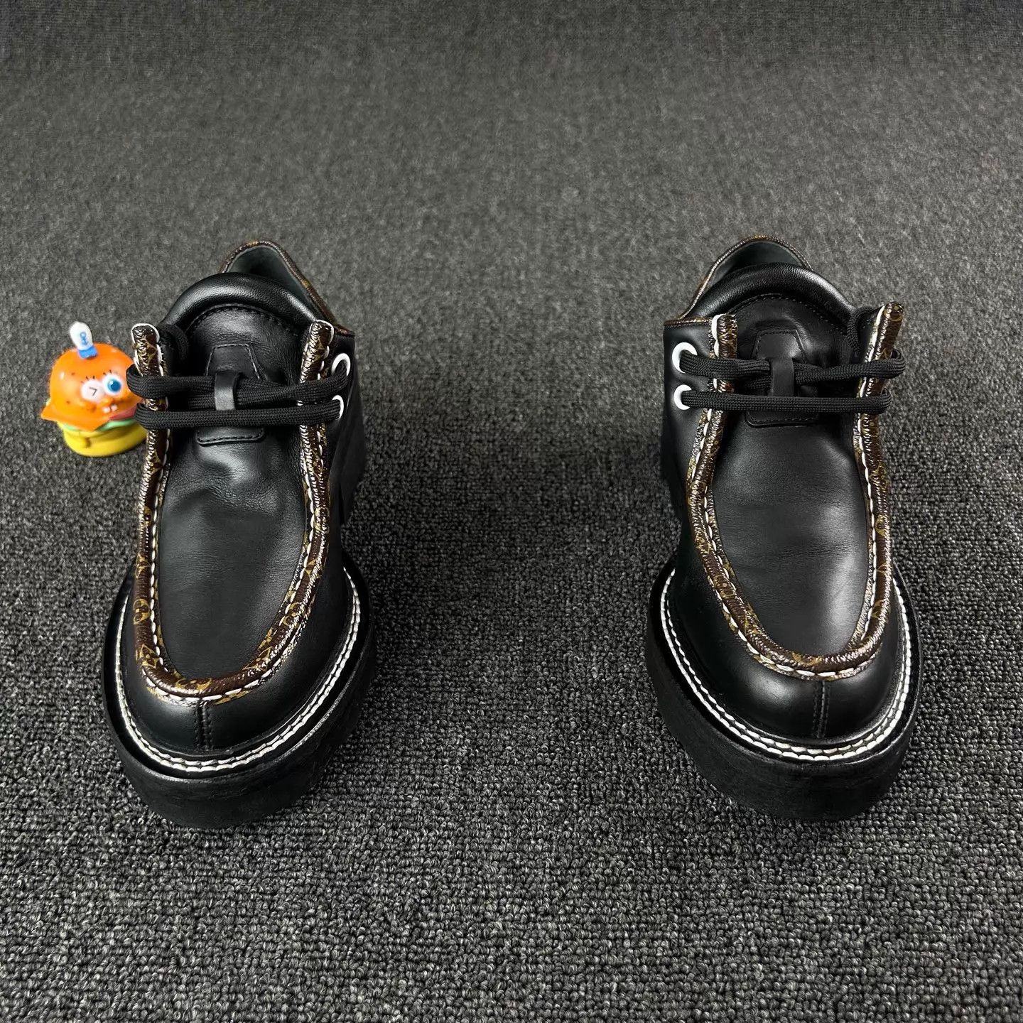 Louis Vuitton LV Platform Loafers Women's 36 Black Monogram Worn Few Times Size US 5.5 / IT 35.5 - 2 Thumbnail