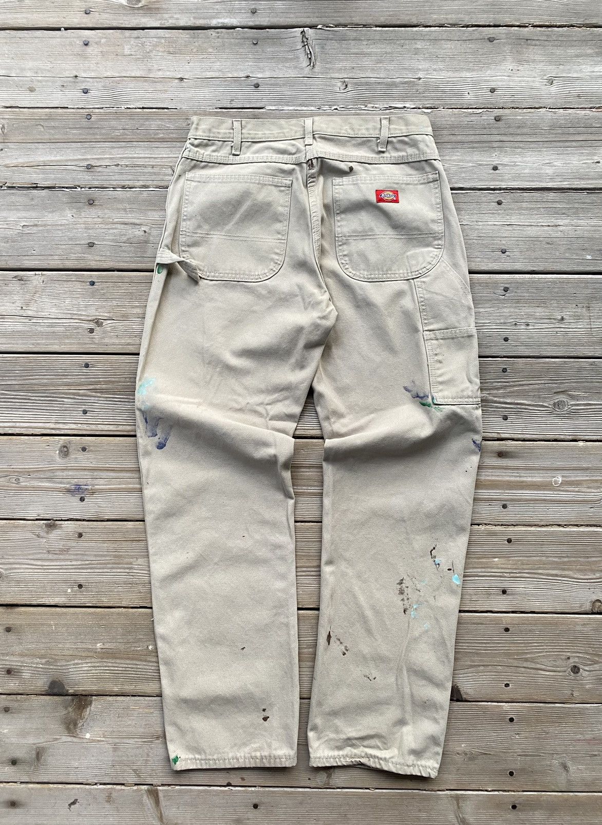 Vintage 90s Khaki Cream Dickies Carpenter Painter Pants 32 x 34 | Grailed