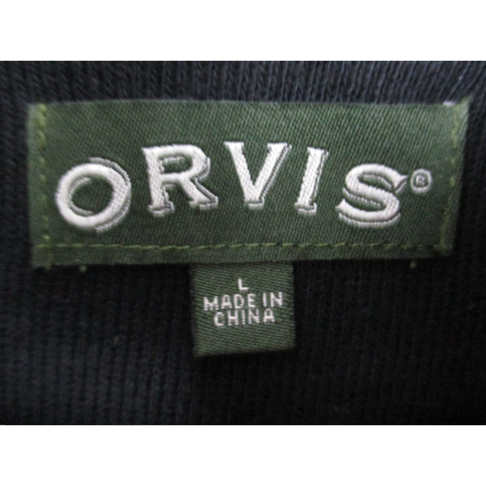 Orvis VINTAGE Orvis Vest Leather Patches Large Black Brown Full Zip Size US L / EU 52-54 / 3 - 4 Thumbnail