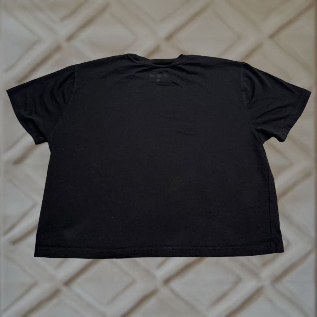 Primark Primark Boxy Cropped T-Shirt Womens M Black Cotton Short Sleeve Crew Tee Size M / US 6-8 / IT 42-44 - 1 Thumbnail