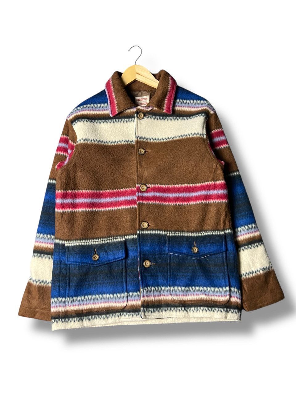 Japanese Brand Valman Navajo Native Pattern Wool Jacket (159) Size US M / EU 48-50 / 2 - 1 Thumbnail
