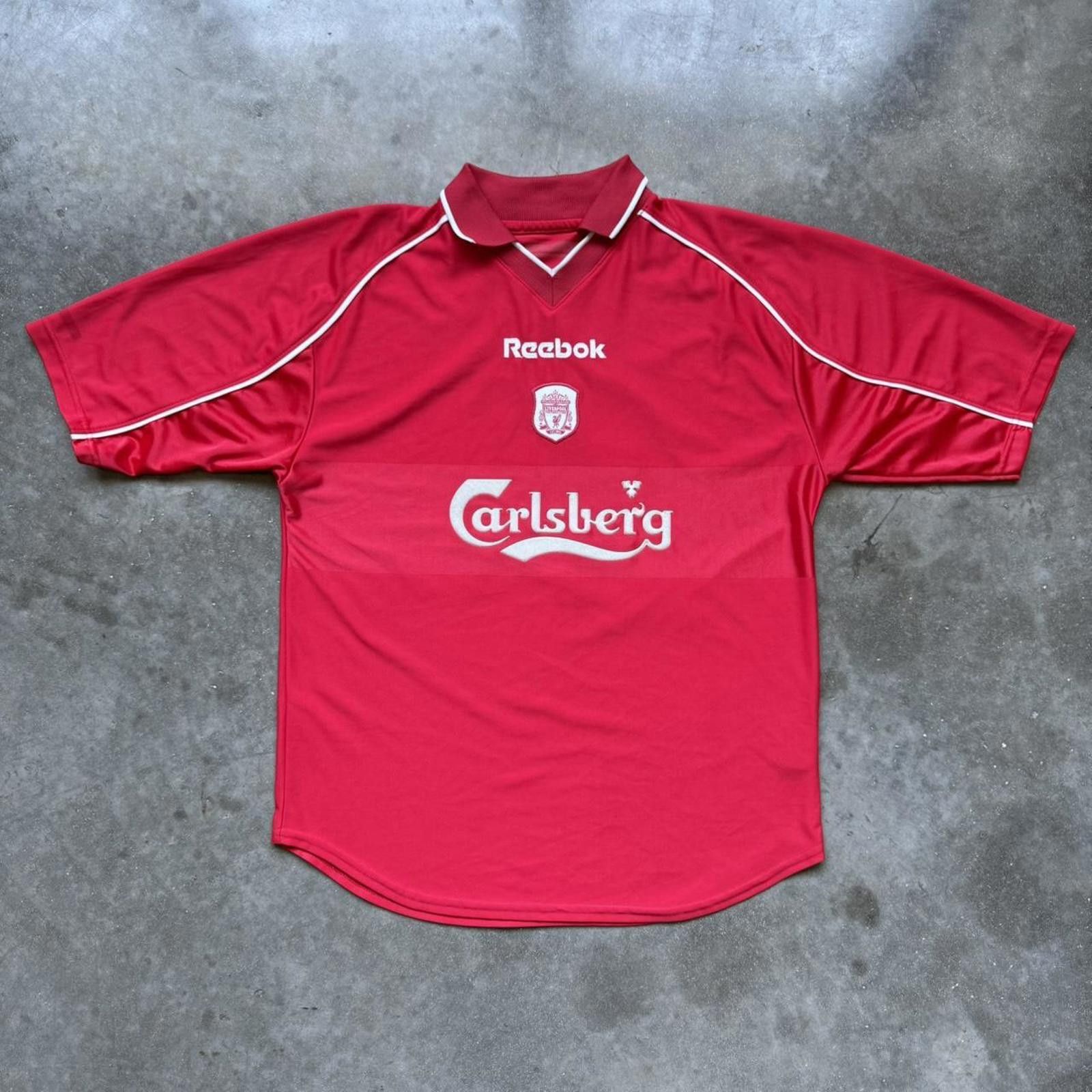 Reebok Reebok Liverpool Home 2000-2001 Retro Futbol Soccer Jersey Size US L / EU 52-54 / 3 - 1 Thumbnail