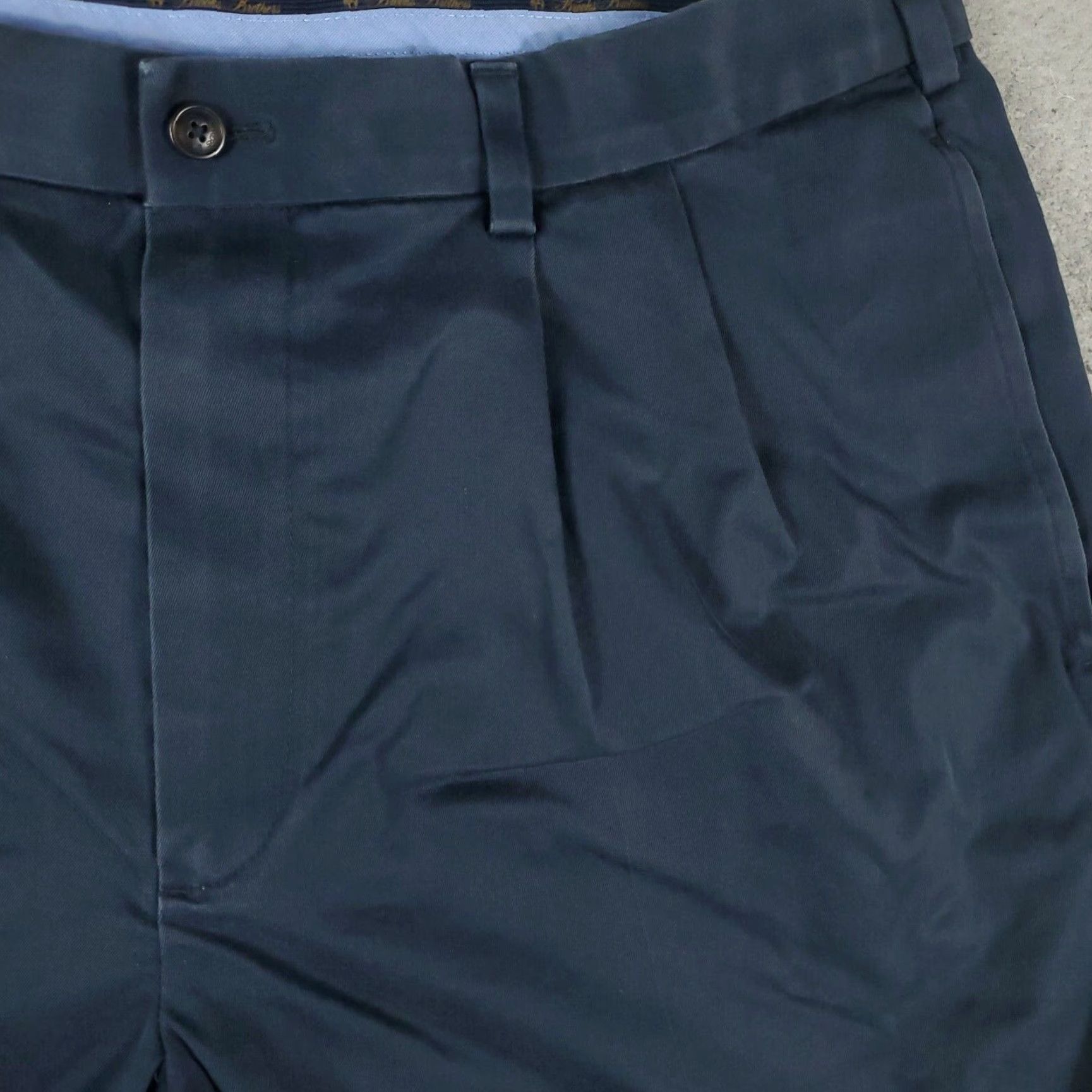 Brooks Brothers VINTAGE Brooks Brothers Mens Shorts Size 38 Cotton Pleated Chino Casual Classic Preppy Blue Size US 38 / EU 54 - 3 Thumbnail