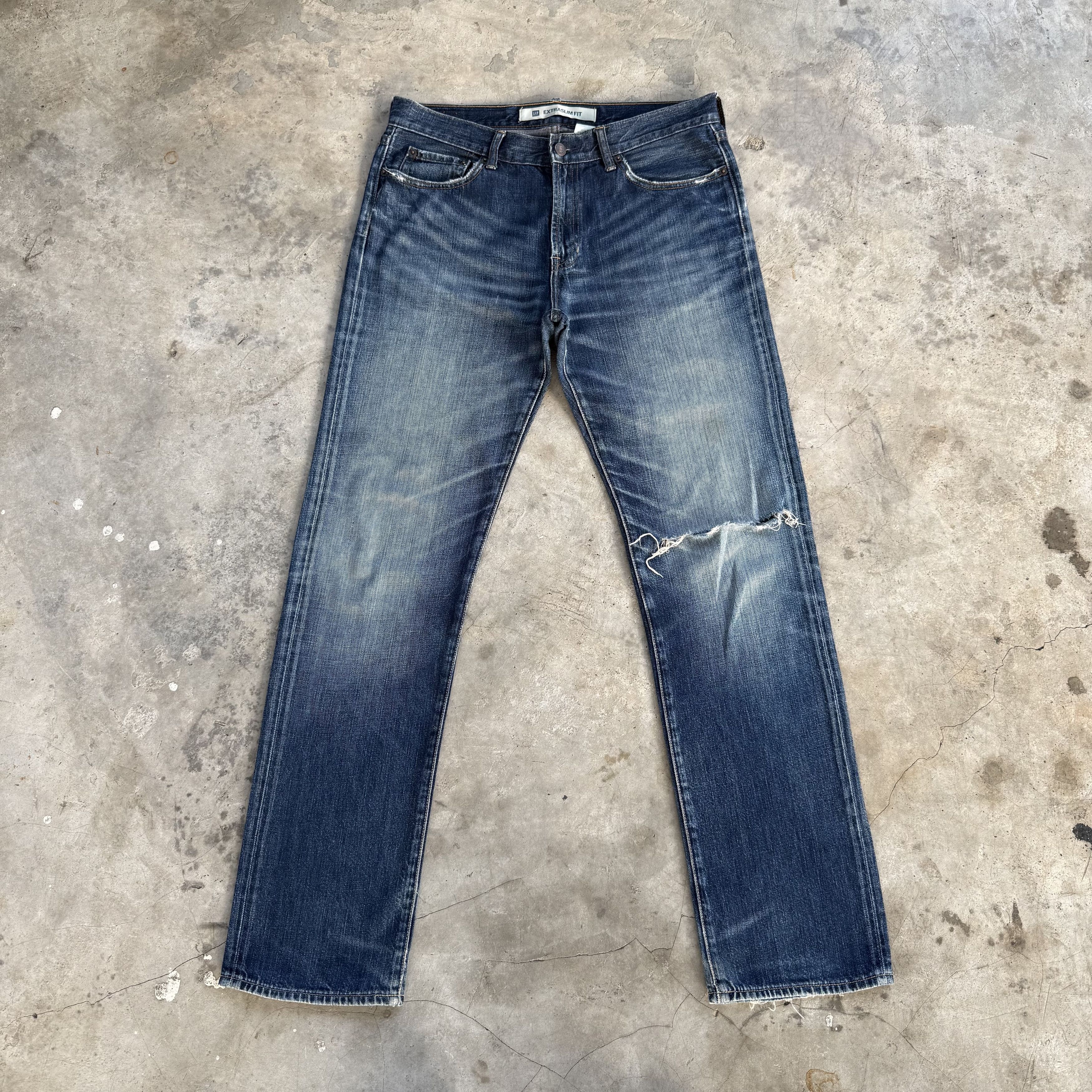 Gap W34 VINTAGE GAP SLIM FIT FADED STONEWASH DENIM Size US 34 / EU 50 - 2 Thumbnail