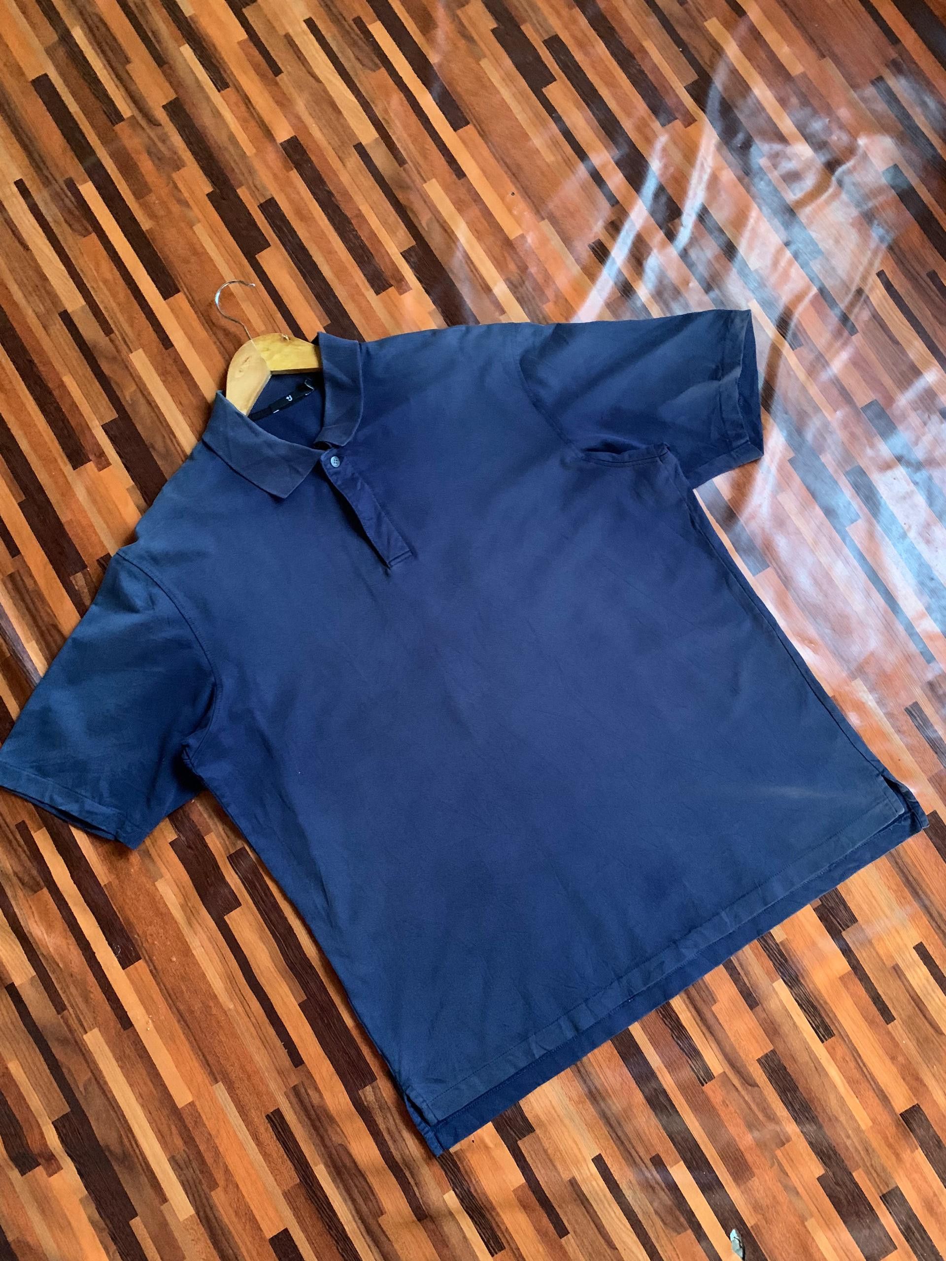 Vintage J+ Jil Sander Uniqlo Casual Plain Polo Tee Size US L / EU 52-54 / 3 - 1 Thumbnail