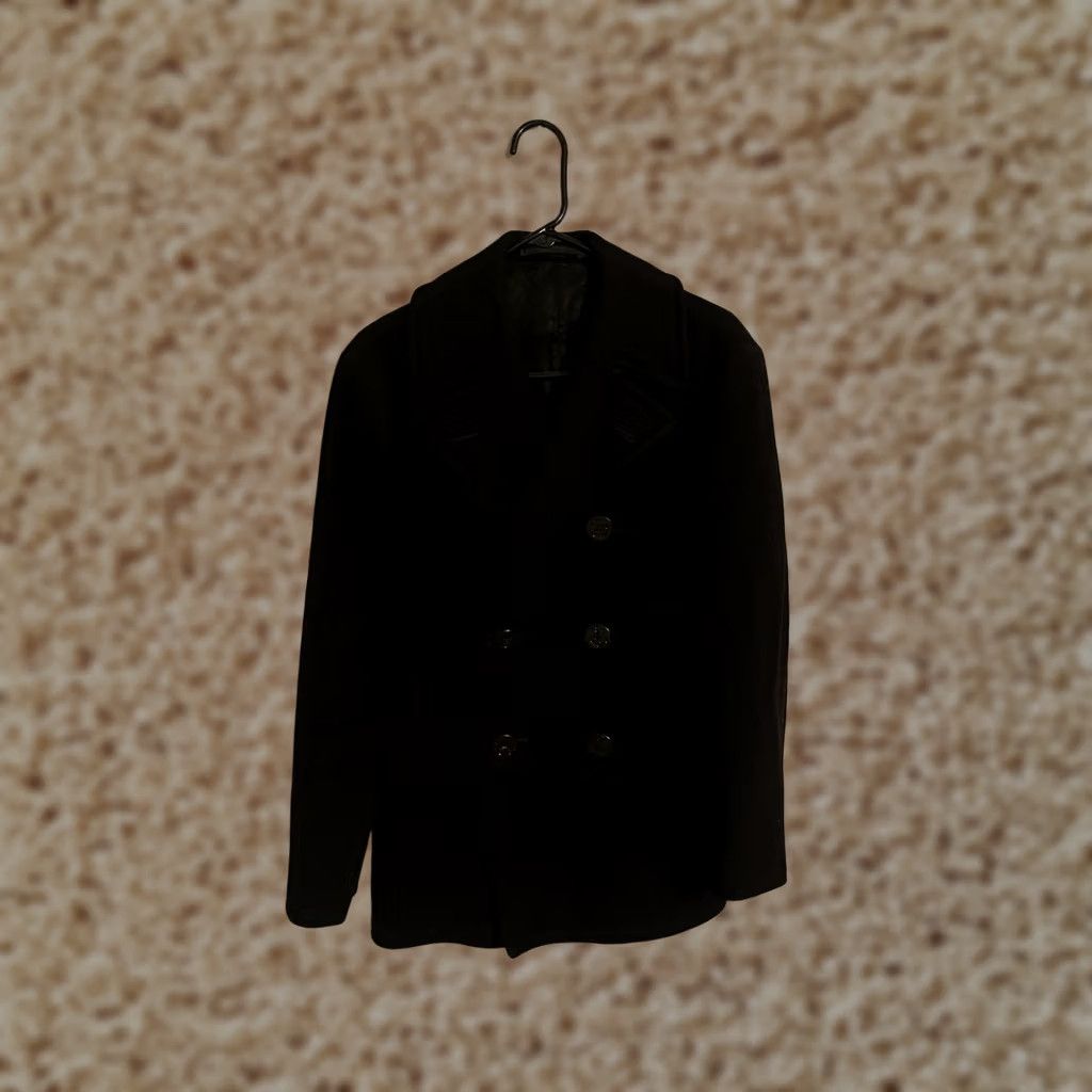 Vintage VINTAGE Naval Clothing Depot Heavy Wool Pea Coat - Men's 36, Black, Regular Fit, 36 Chest, 31" Length, Wool, Button, Coat Size US XXS / EU 40 - 1 Thumbnail