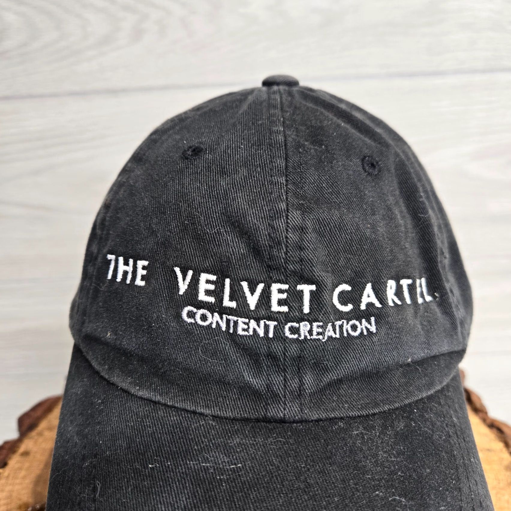 Velvet Unbranded Velvet Cartel Contect Creation Adjustable Hat Cap Men Adult Casual Black Cotton Polyester Baseball Cap Size ONE SIZE - 2 Thumbnail