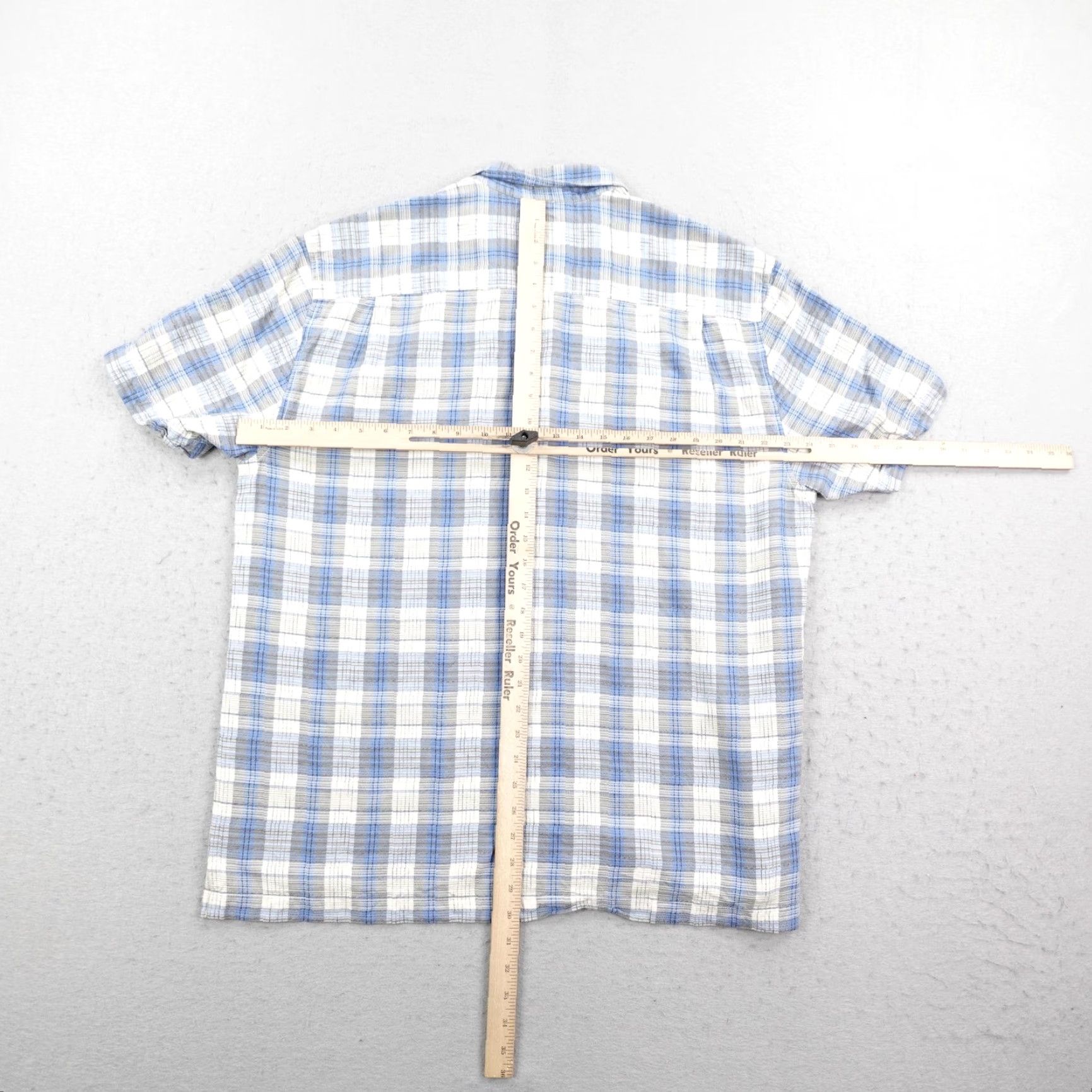 Tommy Bahama Tommy Bahama Shirt Mens XL Blue Plaid Silk Button-Up Casual Lounge Size US XL / EU 56 / 4 - 5 Thumbnail