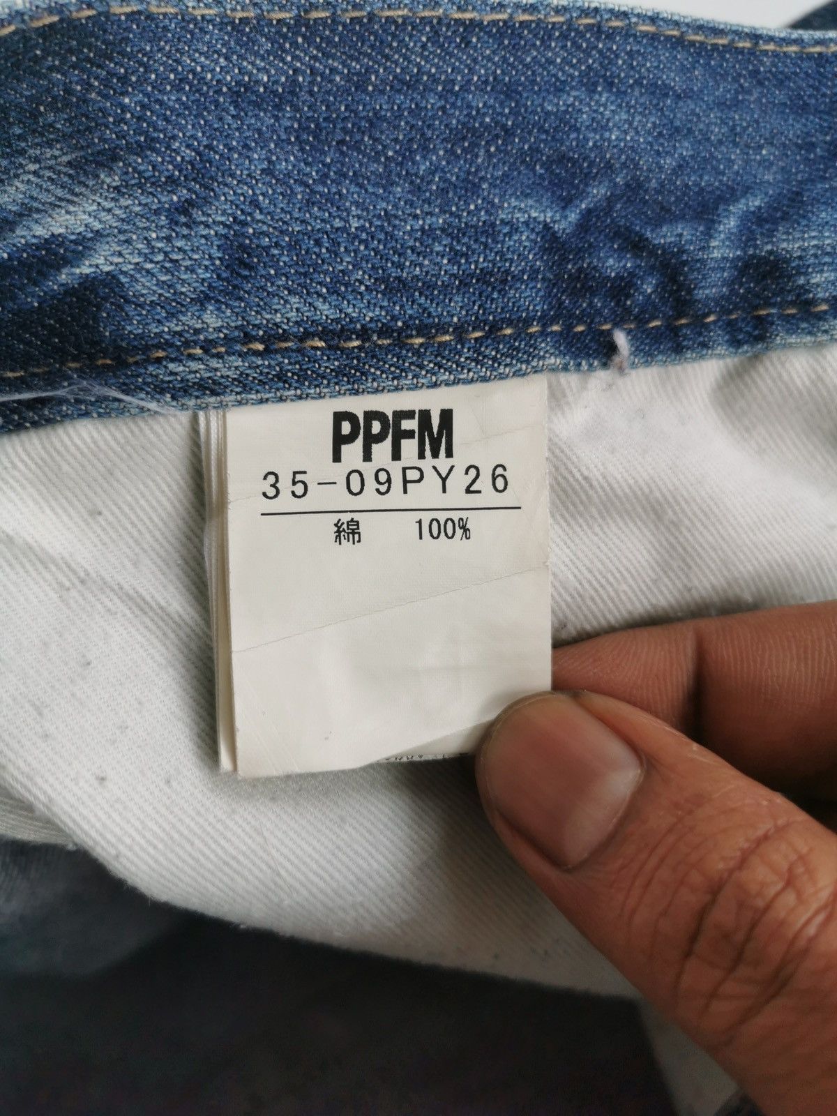 PPFM Thrashed PPFM Boro Distressed Denim Jeans Size US 31 - 12 Thumbnail