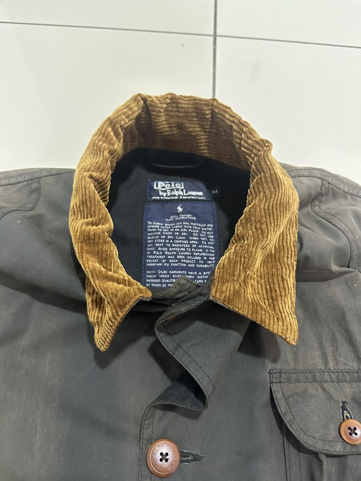 Polo Ralph Lauren Vintage Polo Ralph Lauren Hunting Jacket Waxed Cotton Size US M / EU 48-50 / 2 - 8 Thumbnail
