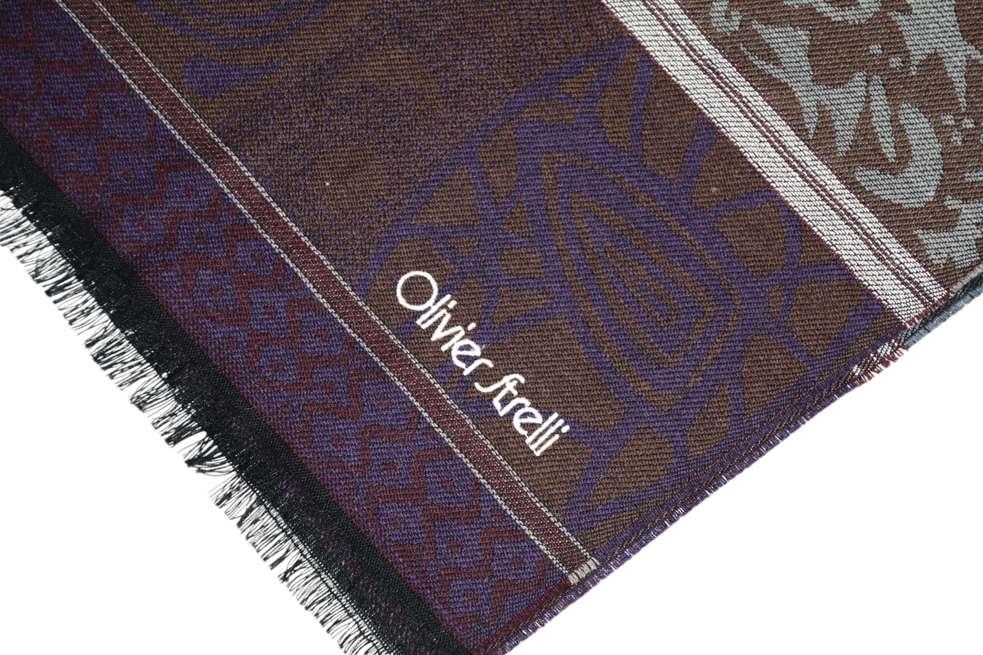 Other UK Olivier Strelli abstract patterns wool scarf 160cm x 35cm Size ONE SIZE - 5 Thumbnail