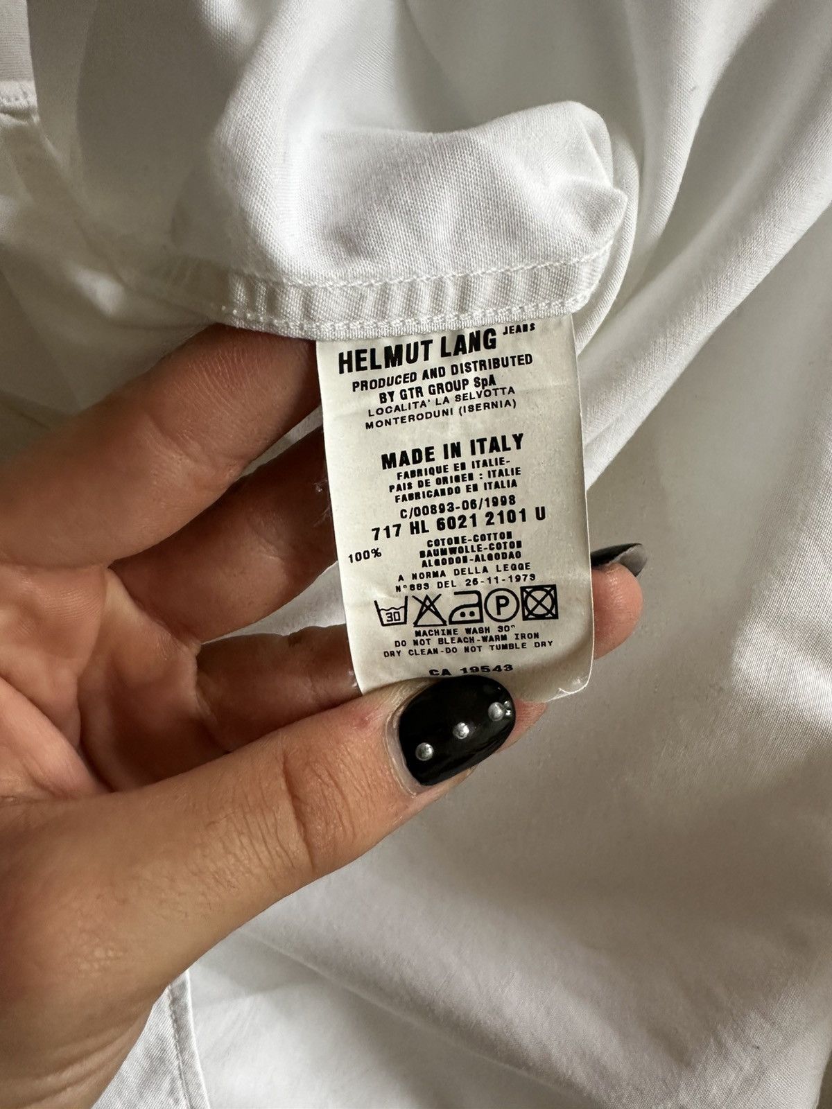Helmut Lang Helmut Lang White Button down Size US M / EU 48-50 / 2 - 6 Thumbnail