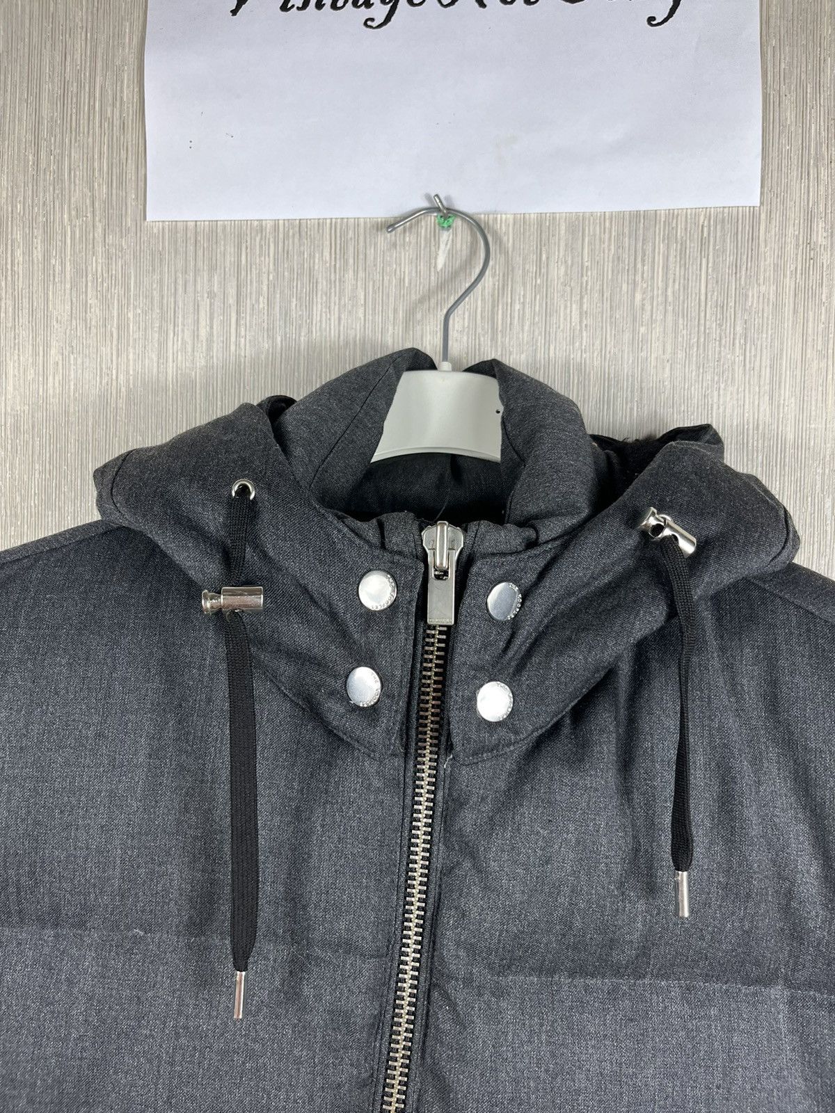 Designer × The Kooples The Kooples wool down puffer jacket hooded leather acs Size US M / EU 48-50 / 2 - 11 Thumbnail