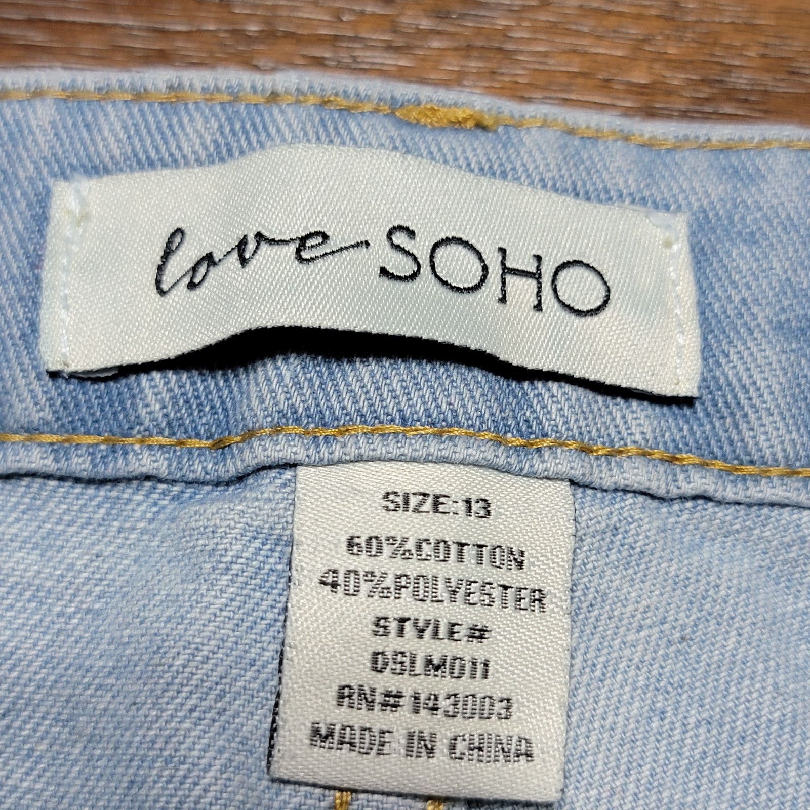 Other Love SOHO Tiny All Over Bling Jeans - Size Junior 13 Size 30" / US 8 / IT 44 - 6 Thumbnail