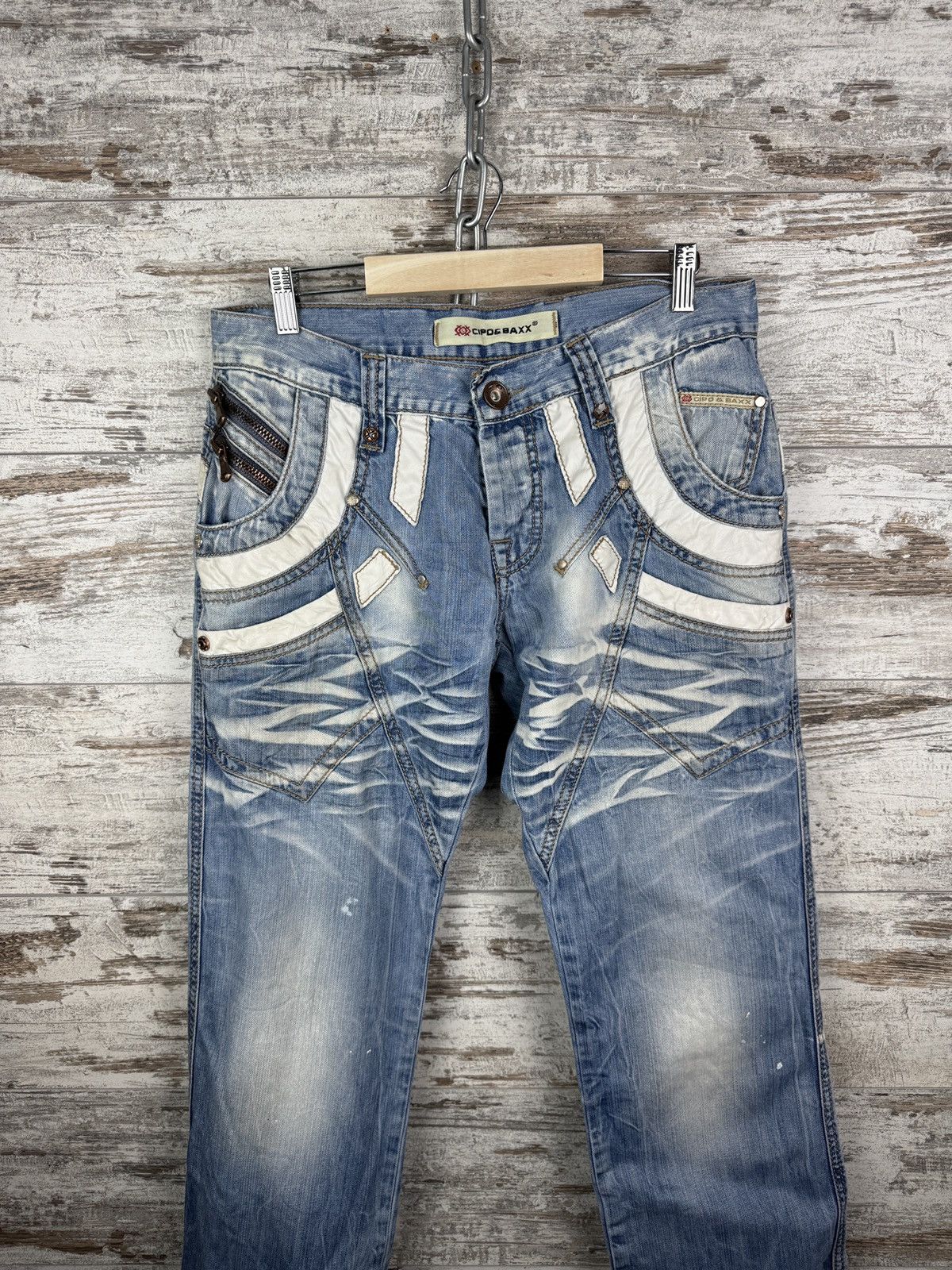 Vintage Mens Vintage Cipo & Baxx denim jeans pants avant garde y2k Size US 33 - 3 Thumbnail