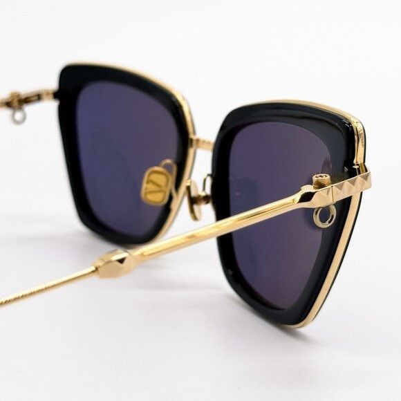 Valentino NEW VALENTINO SUNGLASSES VLS-165A BLACK/GOLD WOMEN EYEWEAR Size ONE SIZE - 6 Thumbnail