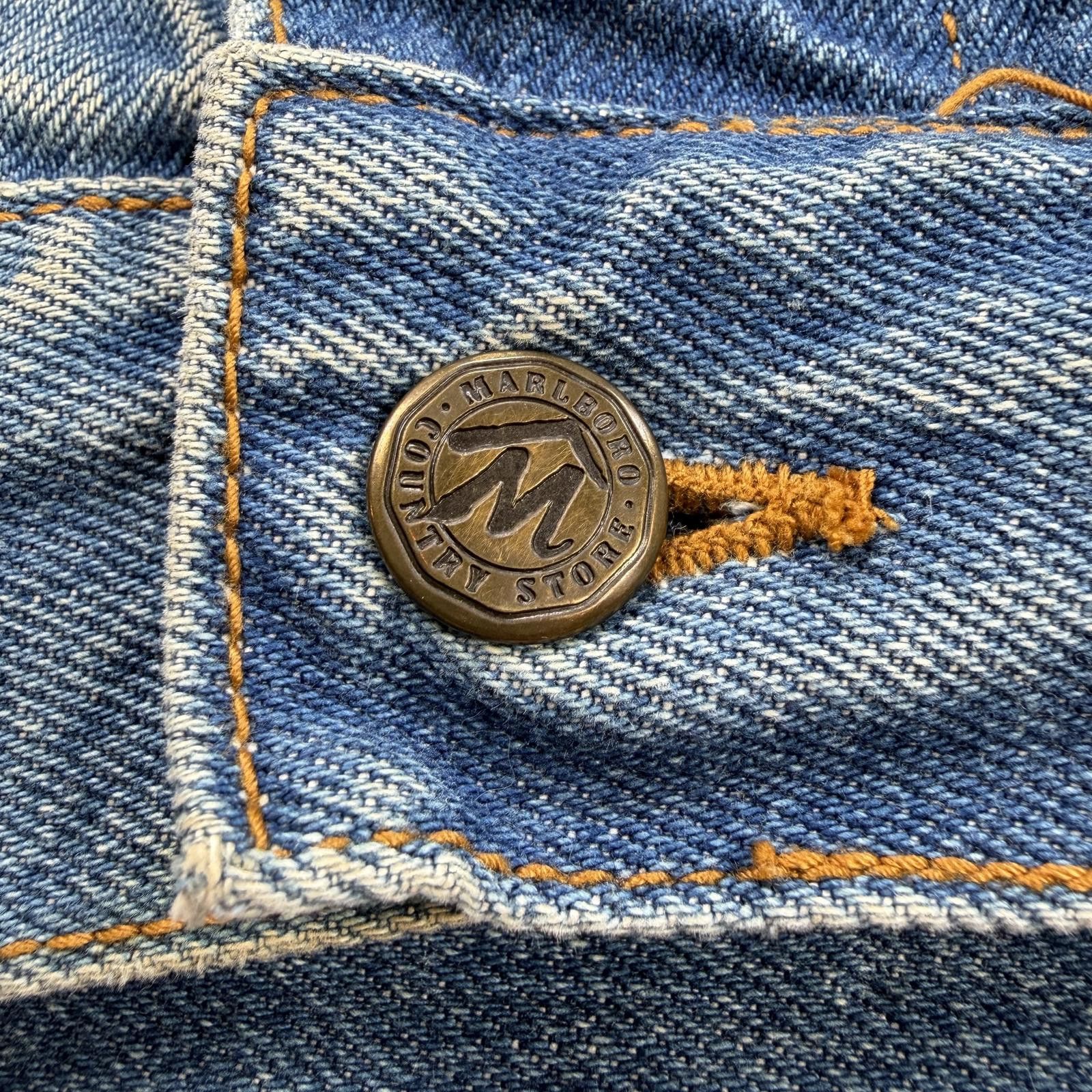 Marlboro Vintage 90s Marlboro Country Store Denim Jacket Large Size US L / EU 52-54 / 3 - 6 Thumbnail