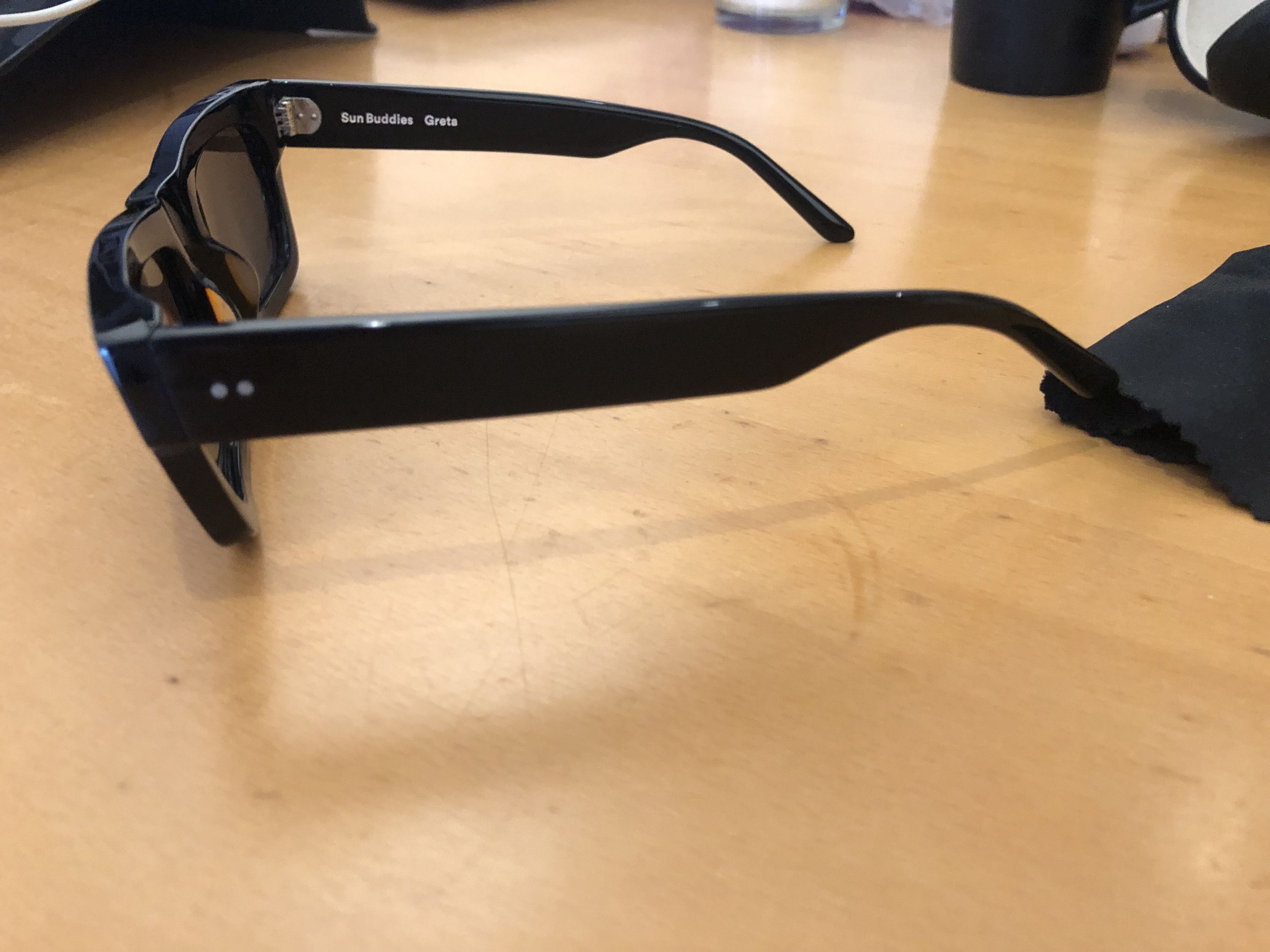 Sun Buddies Sun Buddies Type 03 Black Sunglasses Greta Size ONE SIZE - 7 Thumbnail