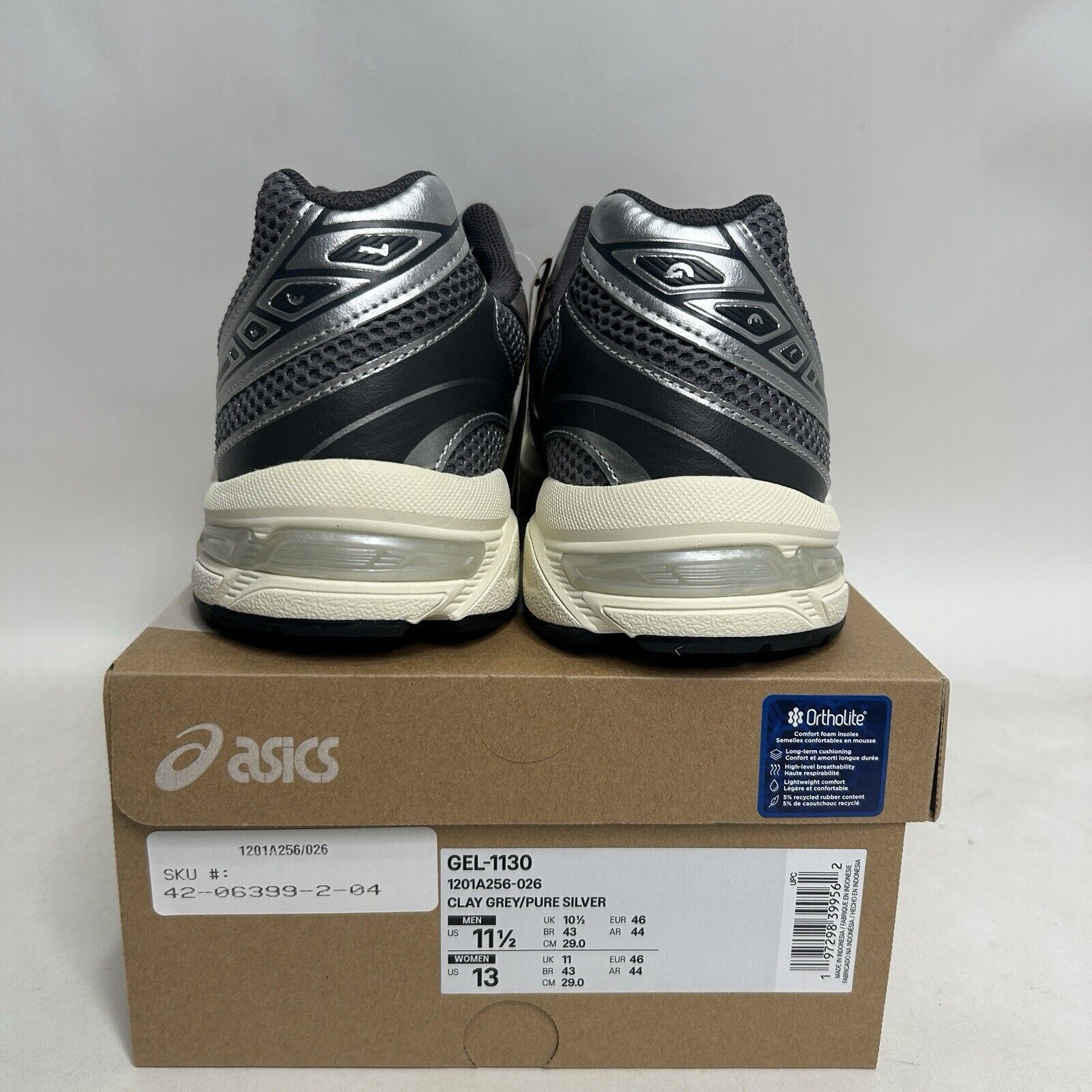Asics ASICS Gel-1130 “Clay Grey Pure Silver” 2024 Size US 11.5 / EU 44-45 - 4 Thumbnail