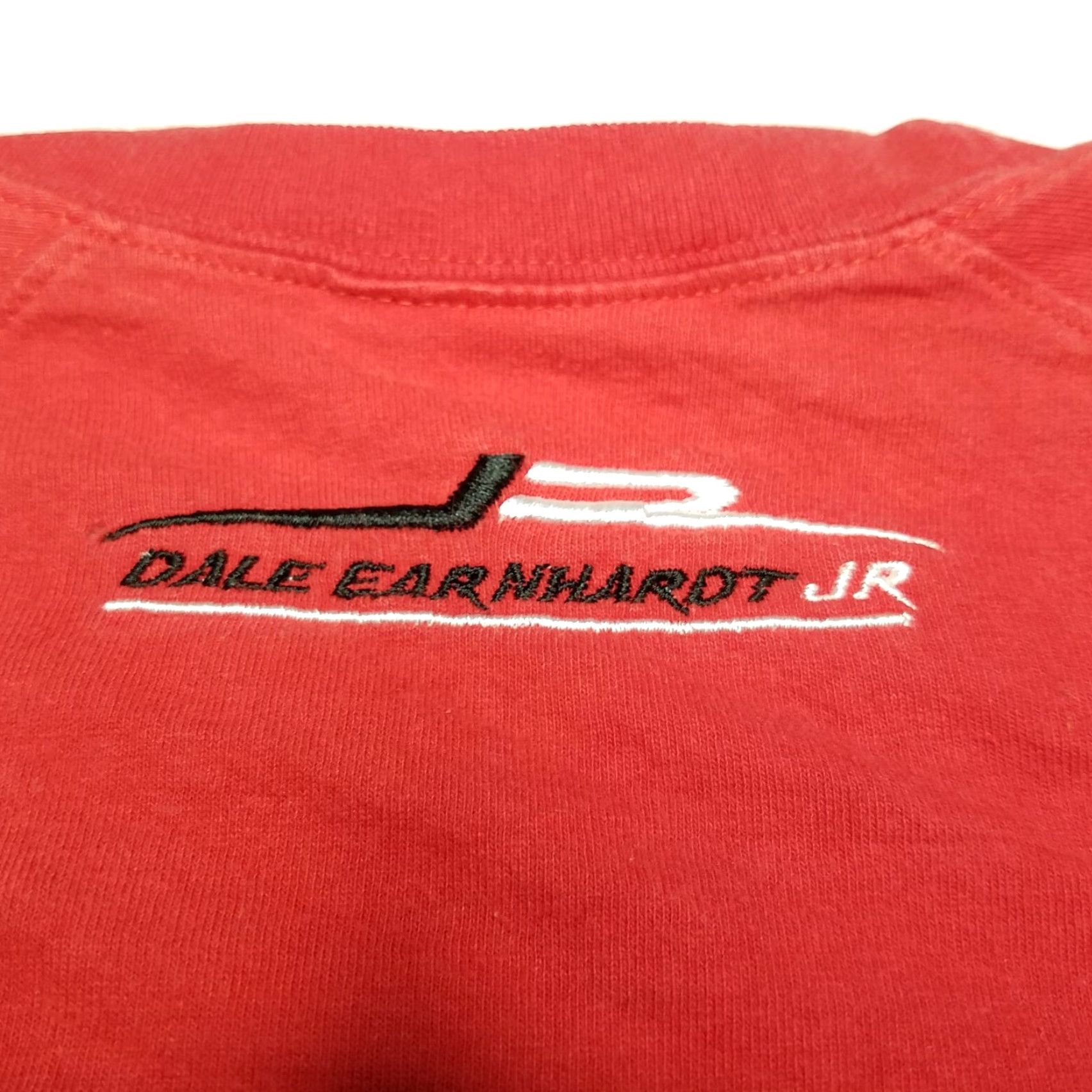 Chase Authentics VINTAGE Dale Earnhardt Jr T-Shirt Red Crew Neck Short Sleeve XL 100% Cotton Chase Authentics Mens XL Red Tee Size US XL / EU 56 / 4 - 4 Thumbnail