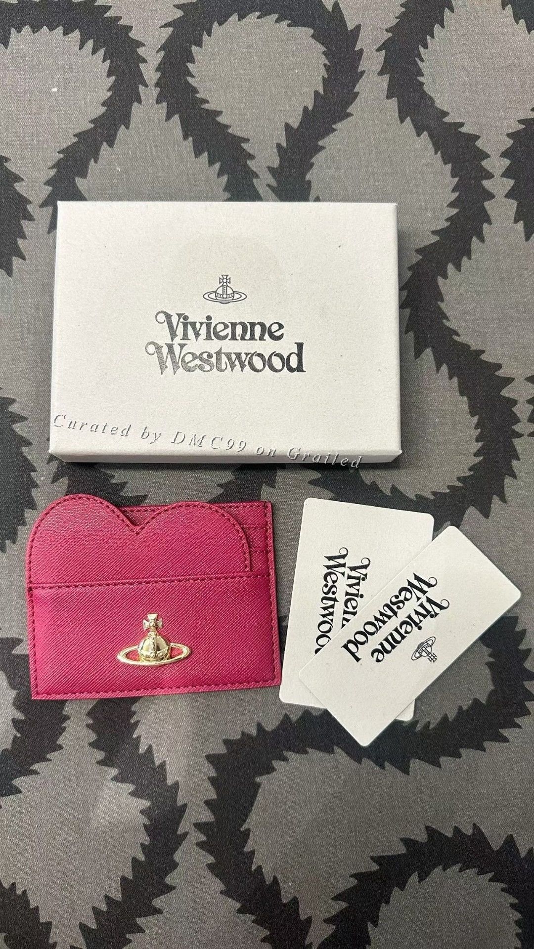 Vivienne Westwood Heart Leather Card Holder, Women's
