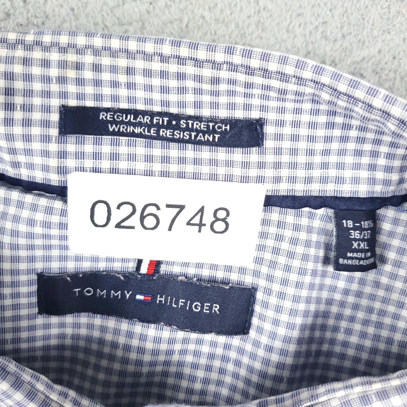 Tommy Hilfiger Tommy Hilfiger Shirt Mens 2XL Blue Plaid Button-Up Long Sleeve Casual Business Formal Workwear Size US XXL / EU 58 / 5 - 7 Thumbnail