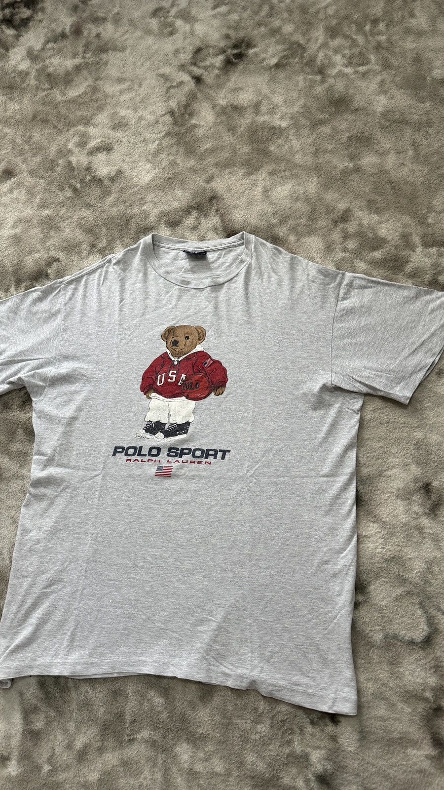 Polo Ralph Lauren × Vintage Vintage and Rare Polo Ralph Lauren Bear USA Tshirt Size US M / EU 48-50 / 2 - 2 Thumbnail