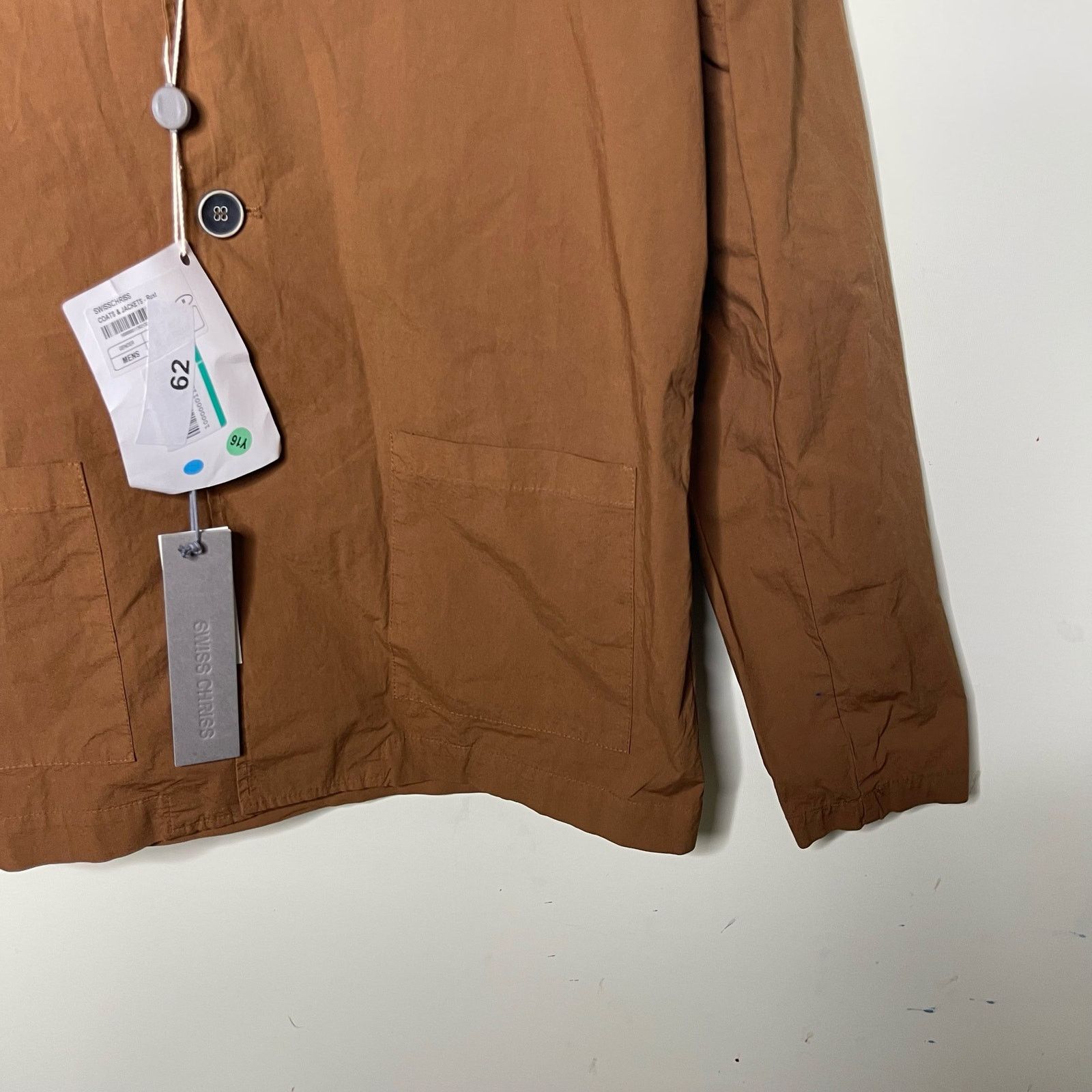 Other Swiss Chriss Long Sleeve Blazer Sport Jacket Brown M NEW Size US M / EU 48-50 / 2 - 5 Thumbnail