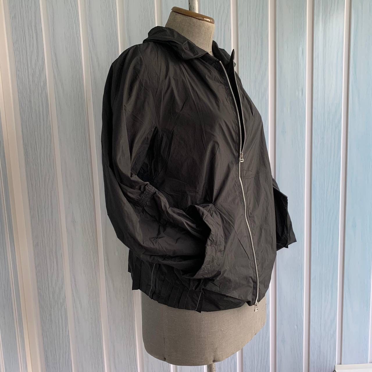 Designer × Marithe + Francois Girbaud Vintage Marithe Francois Girbaud Black Geometric Zip Jacket Size M / US 6-8 / IT 42-44 - 5 Thumbnail