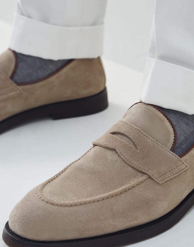 Brunello Cucinelli o1w1db10924 Loafer in Grey Size US 7 / EU 40 - 3 Thumbnail
