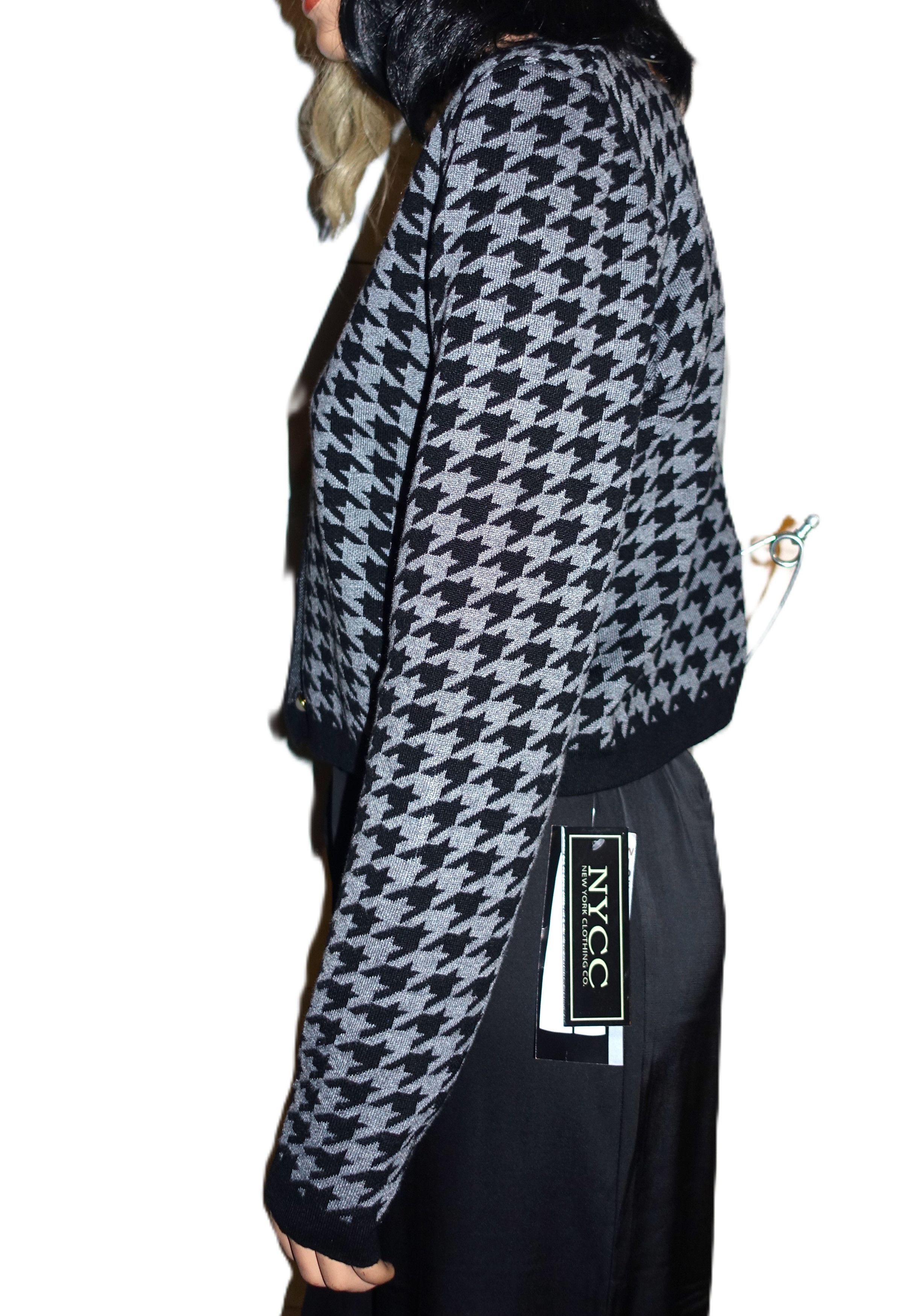 Other Taylor Black Gray Cardigan Sweater L Size L / US 10 / IT 46 - 4 Thumbnail