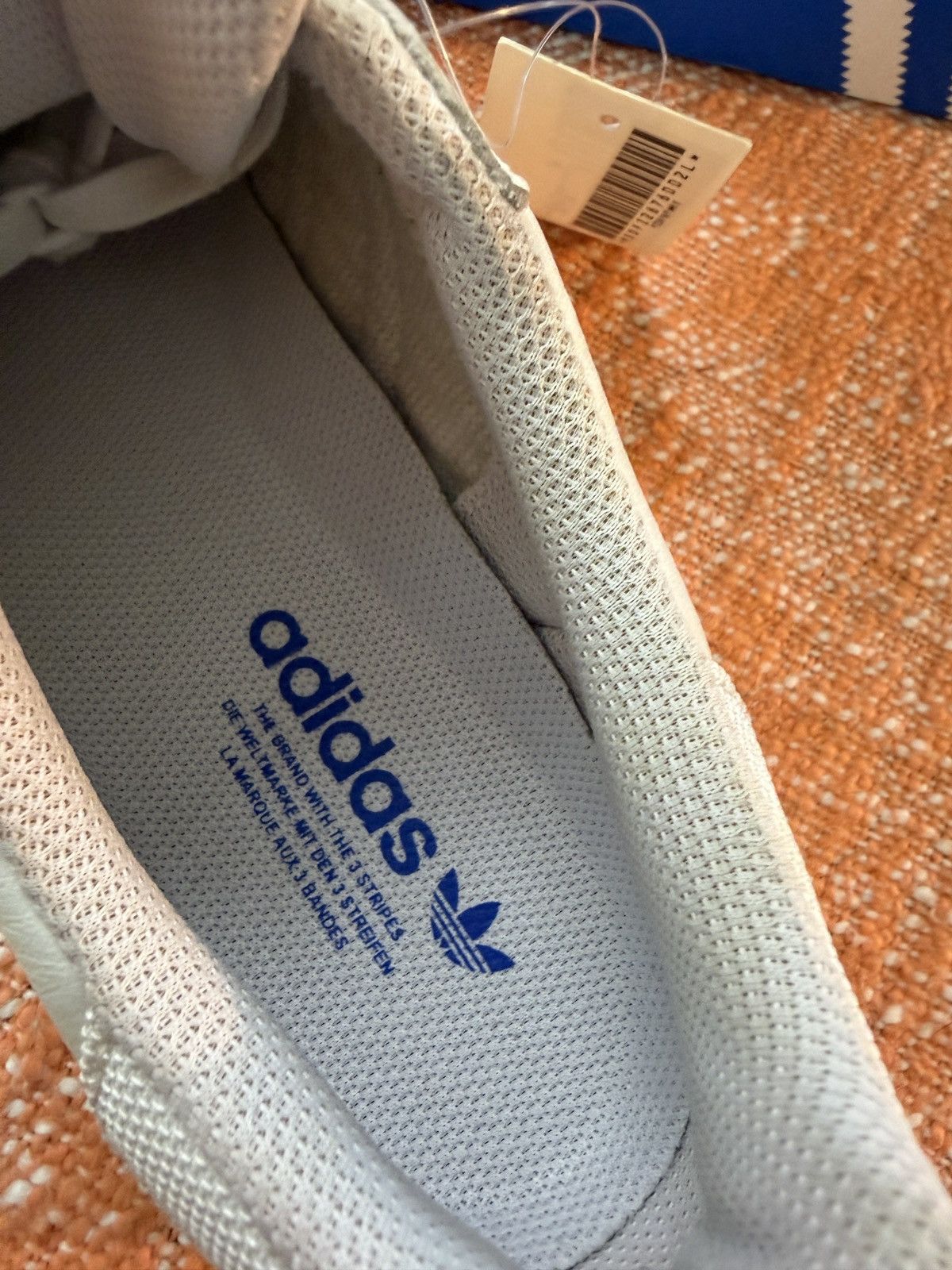 Adidas White On Blue Adidas Superstar Sample size 9 new Size US 9 / EU 42 - 9 Thumbnail