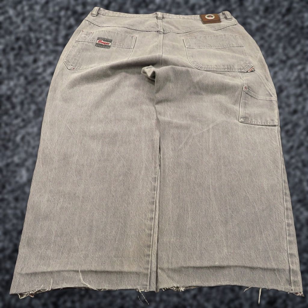 Enyce VINTAGE ENYCE Baggy Jeans Men 90s 40" 10" Leg Opening Wide-Leg 5-Pocket Denim Cotton Gray Regular Size: 40 Mens Size US 40 / EU 56 - 1 Thumbnail