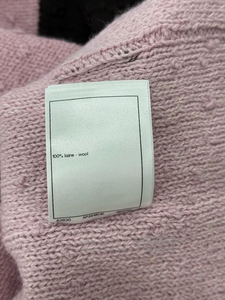 Chanel Chanel 24K pink and black colour-blocked wool knitted vest Size XXS / US 00 / IT 34 - 6 Thumbnail