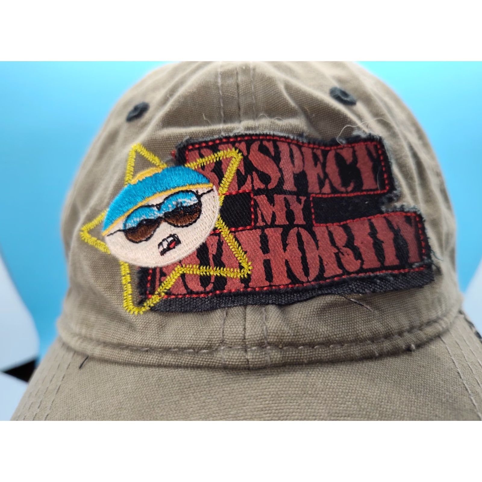 Vintage VINTAGE Anoma South Park Respect My Authority Eric Cartman Y2K Khaki Strapback Hat Size US M / EU 48-50 / 2 - 3 Thumbnail